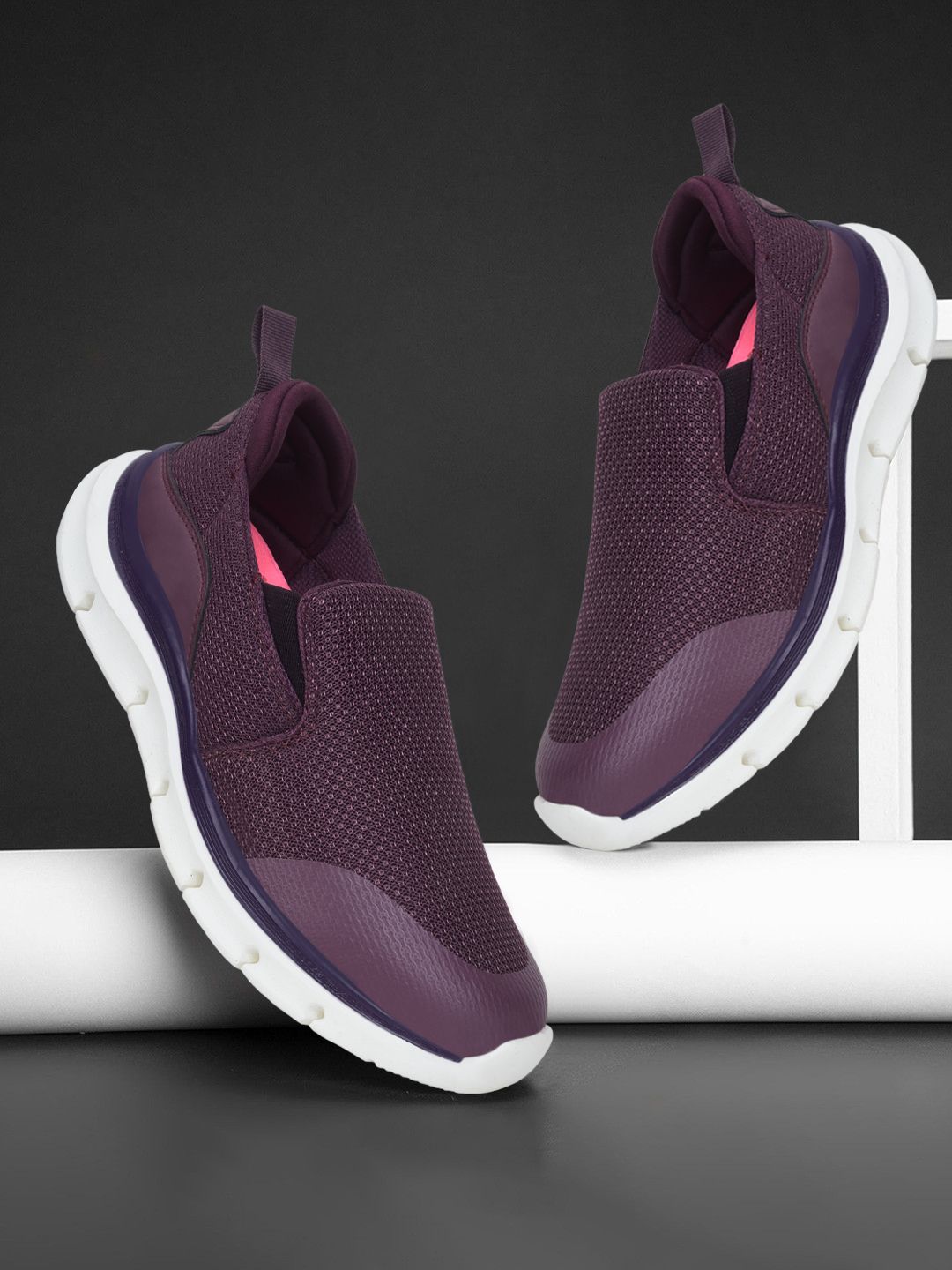 Leap7x BRISBEN10E Non Lacing Sports Shoes With EVA Sole | Suitable For Jogging & Walking Shoes For Women-image-48