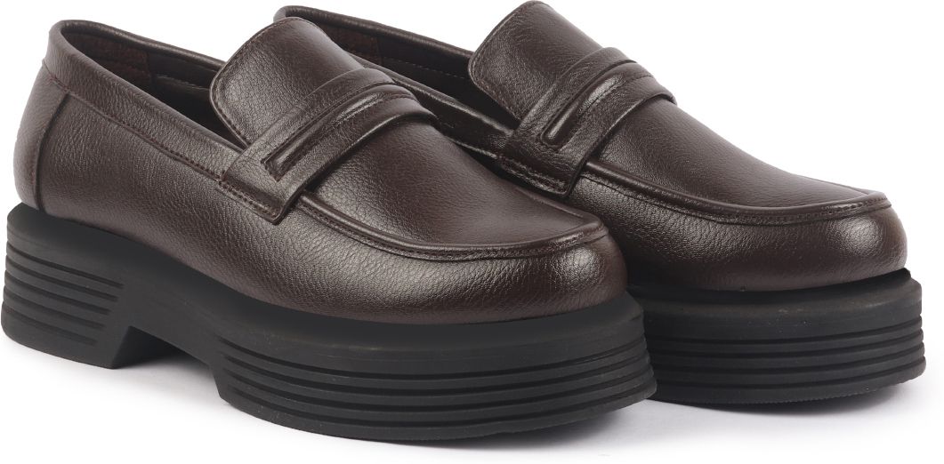 Height Enhancer Formal Office Classic Slip On Shoes|Office Meeting Shoe Loafers For Women-image-21