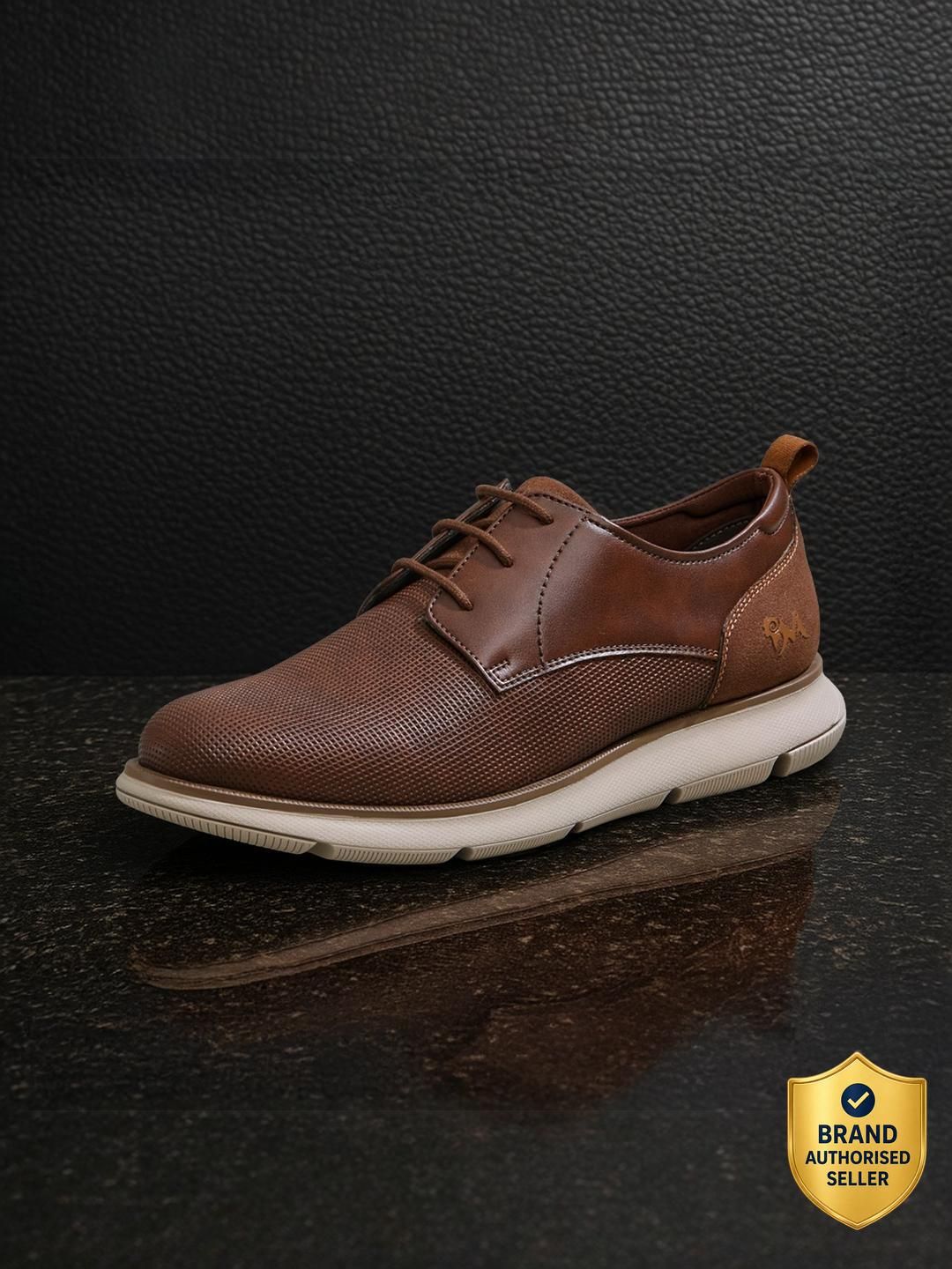 neemans Textured Derby Sneakers For Men | Lightweight & Comfortable Casuals For Men-picture-12