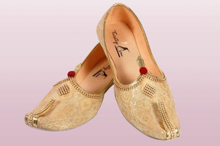thirsty crow North India's Traditional Ethnic Sherwani Juti Wedding Wear & Party Wear Mojaris For Men-picture-14
