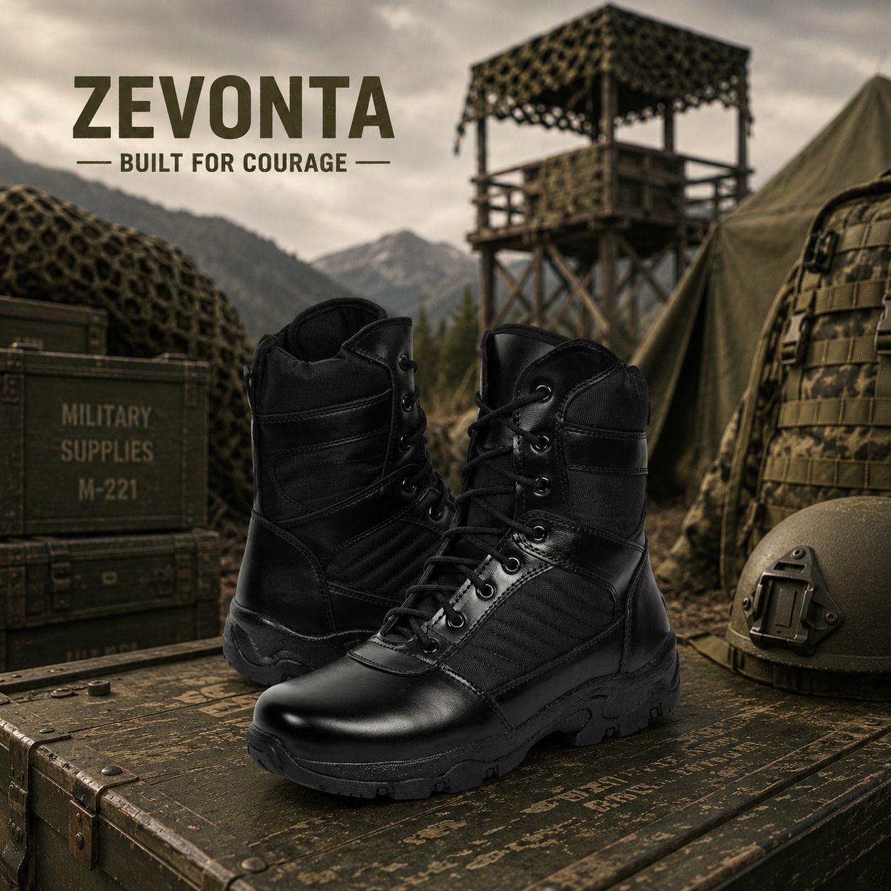 Genuine Leather Military, Army, Commando, Casual, Partywear Boots For Men-image-34