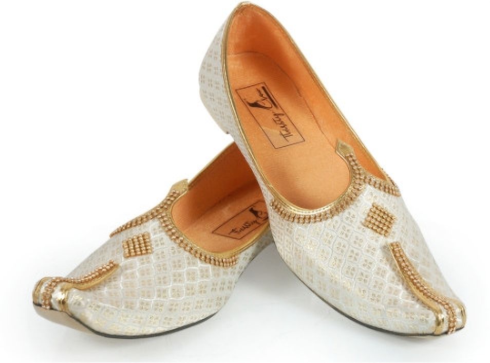 thirsty crow North India's Traditional Ethnic Sherwani Juti Wedding Wear & Party Wear Mojaris For Men-picture-17