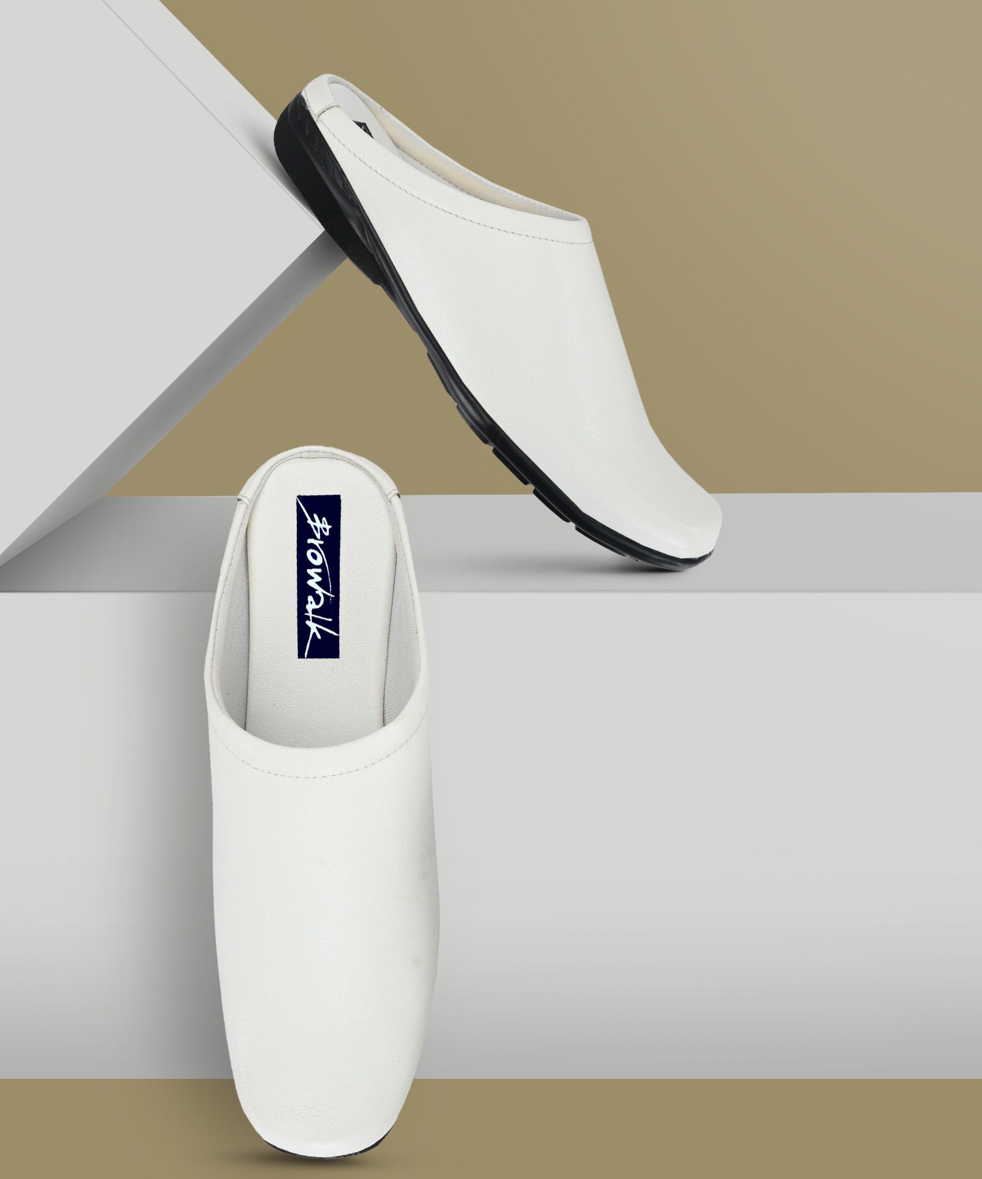 browalk Synthetic Leather Slip on Half Shoe Slip On For Men-picture-19