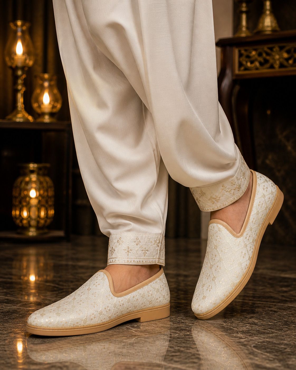 traderow Men’s Designer Ethnic Mojari Slip-On Shoes | Mojaris For Men-picture-23