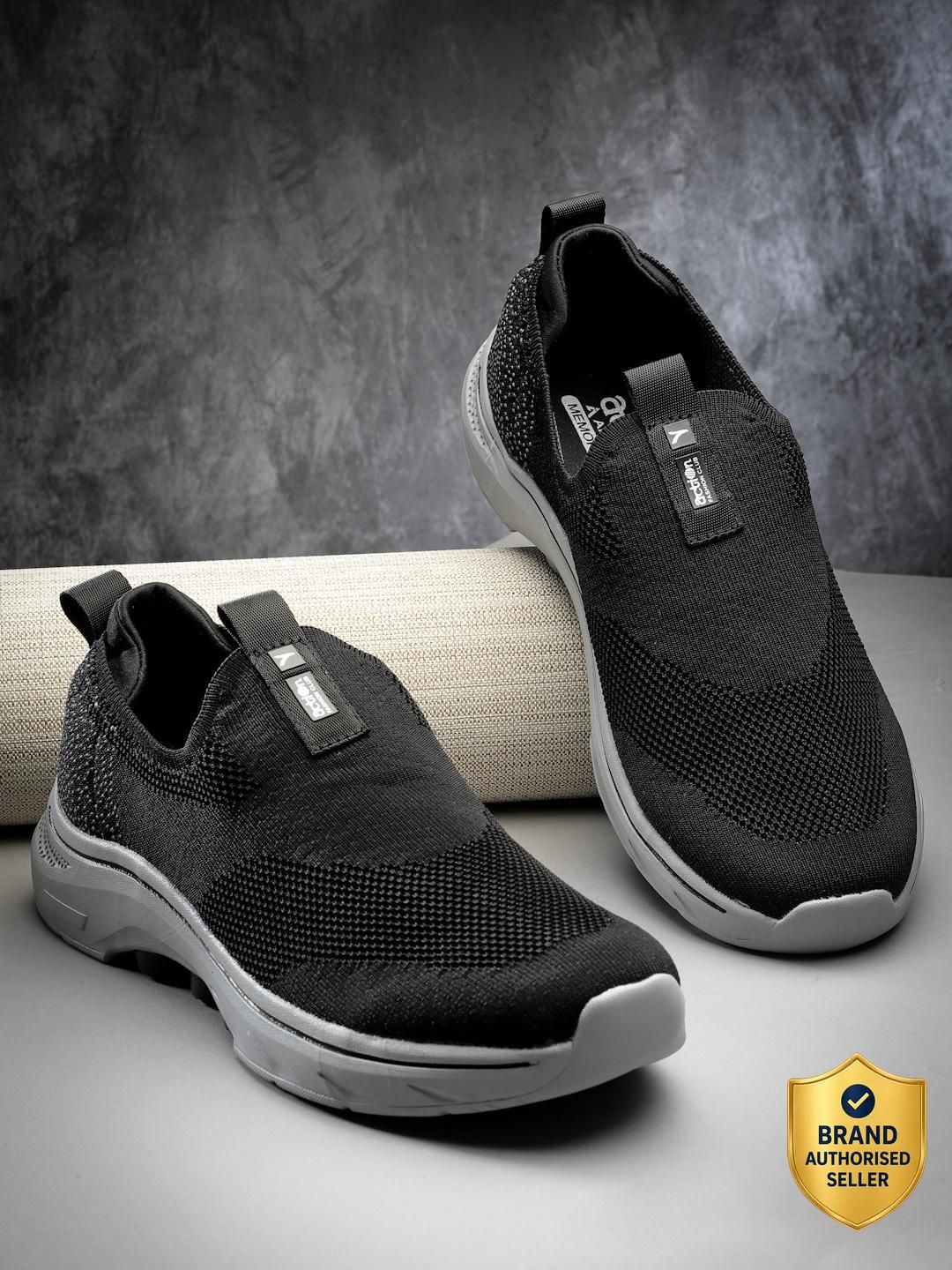 action Athleo WALKER-201 Breathable Flexible Lightweight Comfortable Sports Slip-On Running Shoes For Men-picture-34