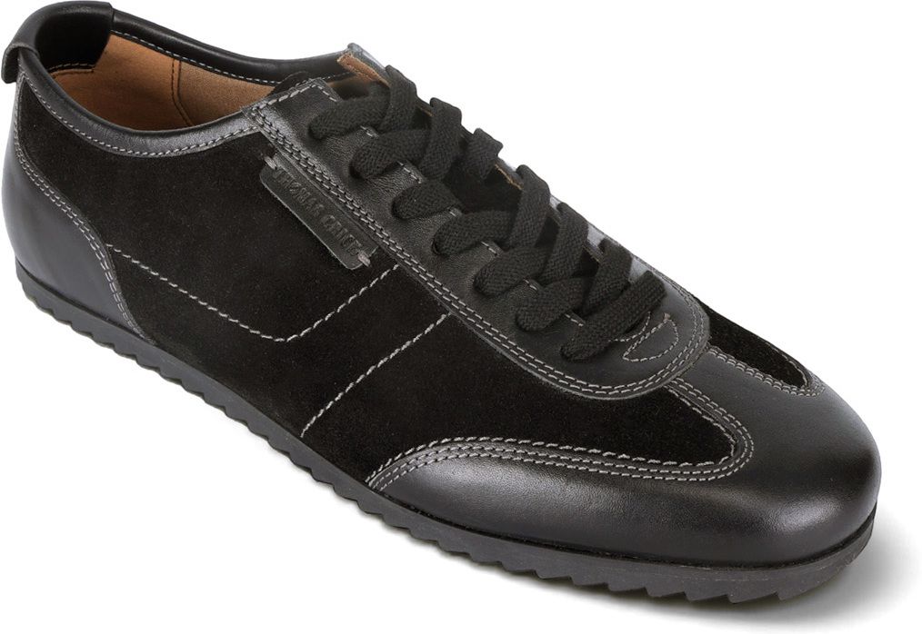 Thomas Crick Men's PICKTON Leather Suede Lace-Up Sneakers For Men-image-3