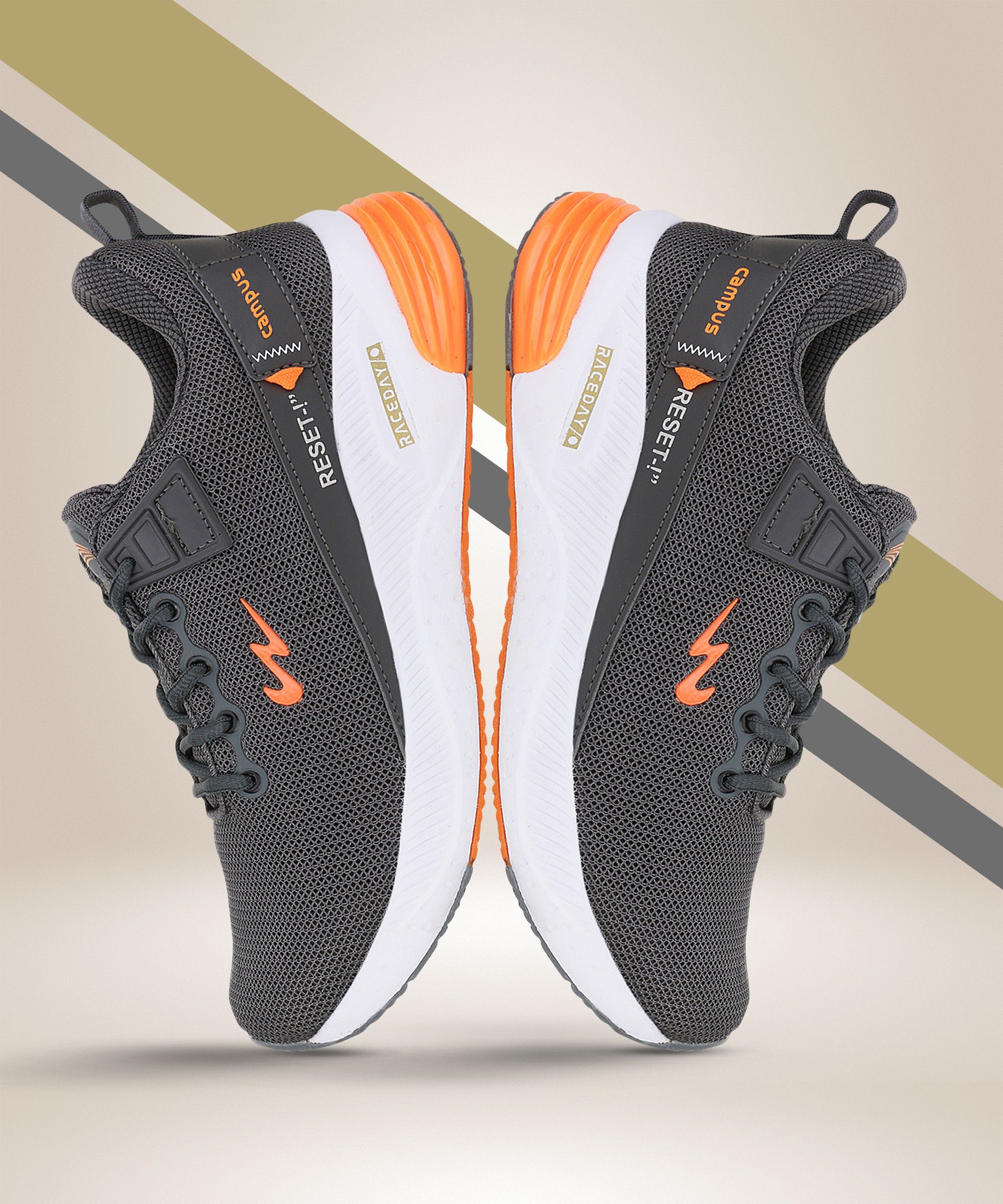 campus REFRESH PRO Men's Sports Shoes | Mesh Upper & Support-Tech Stability | Lace-Up Walking Shoes For Men-picture-10