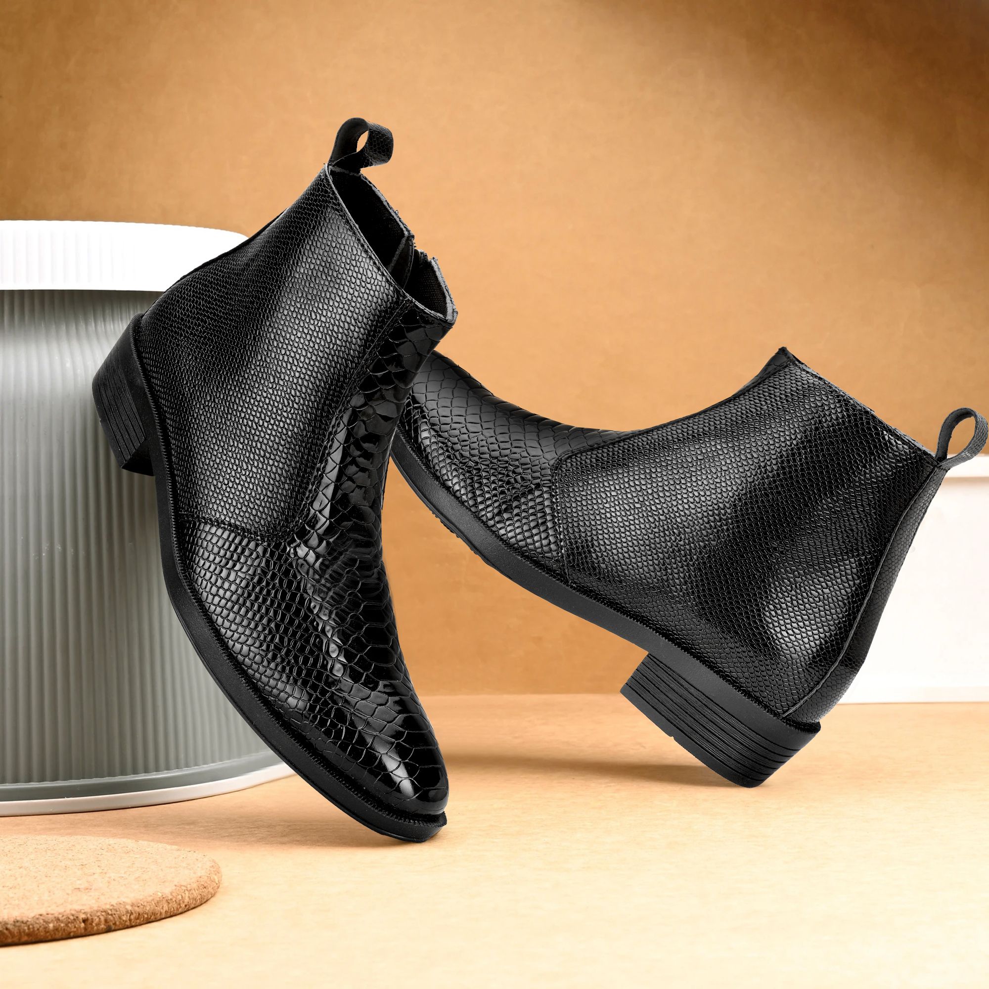 stalag Men Casual & Comfortable chelsea slip-on for men||Synthetic Leather Boots For Men-picture-42