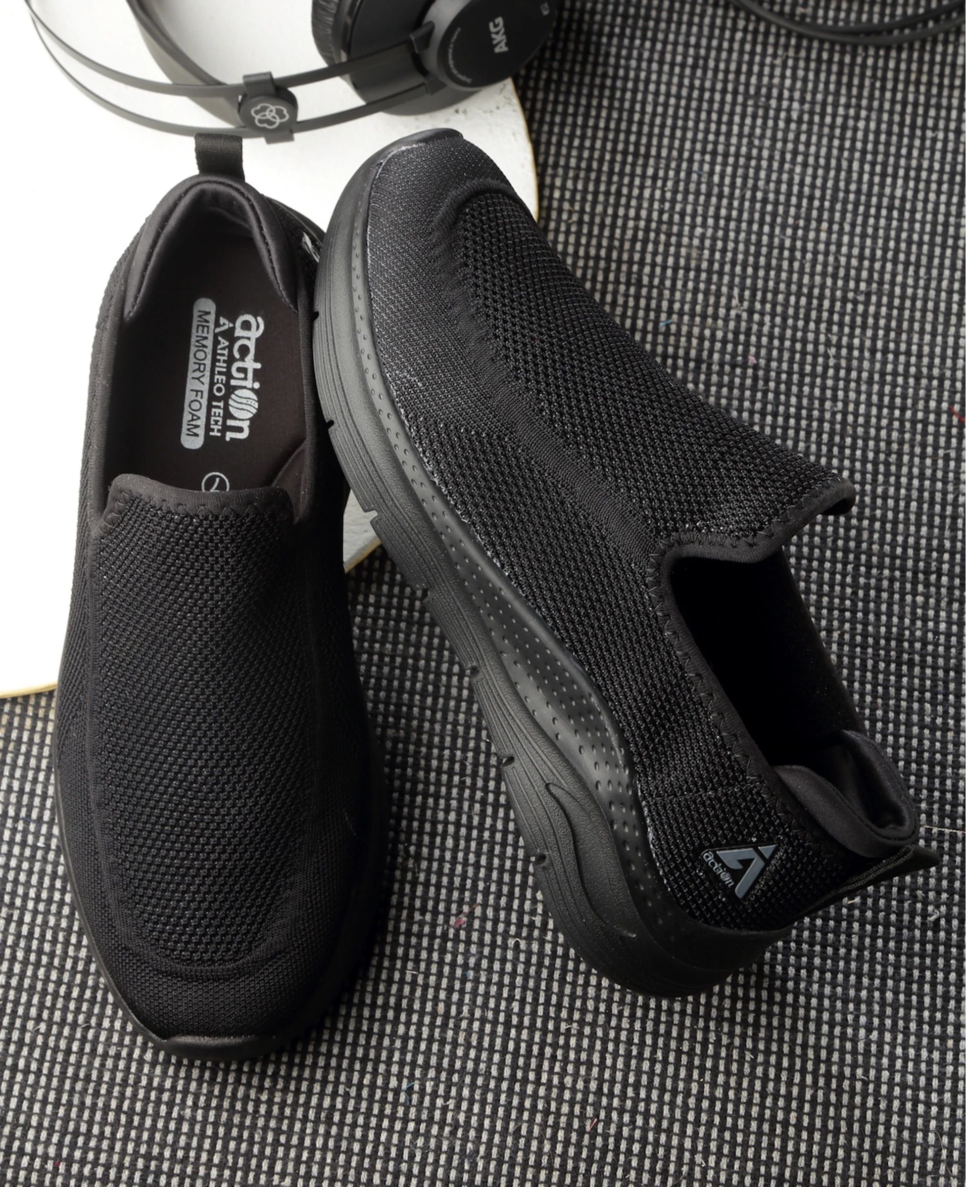 Athleo ATG 987 Comfortable Lightweight Breathable Sports Slip On Running Shoes For Men