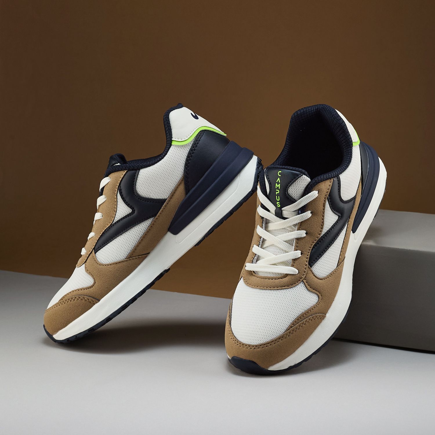 DERBI Casual Shoes | Breezy Mesh Upper | Anti-Slip Sole Design | Stylish Lace-Up Sneakers For Women-image-3