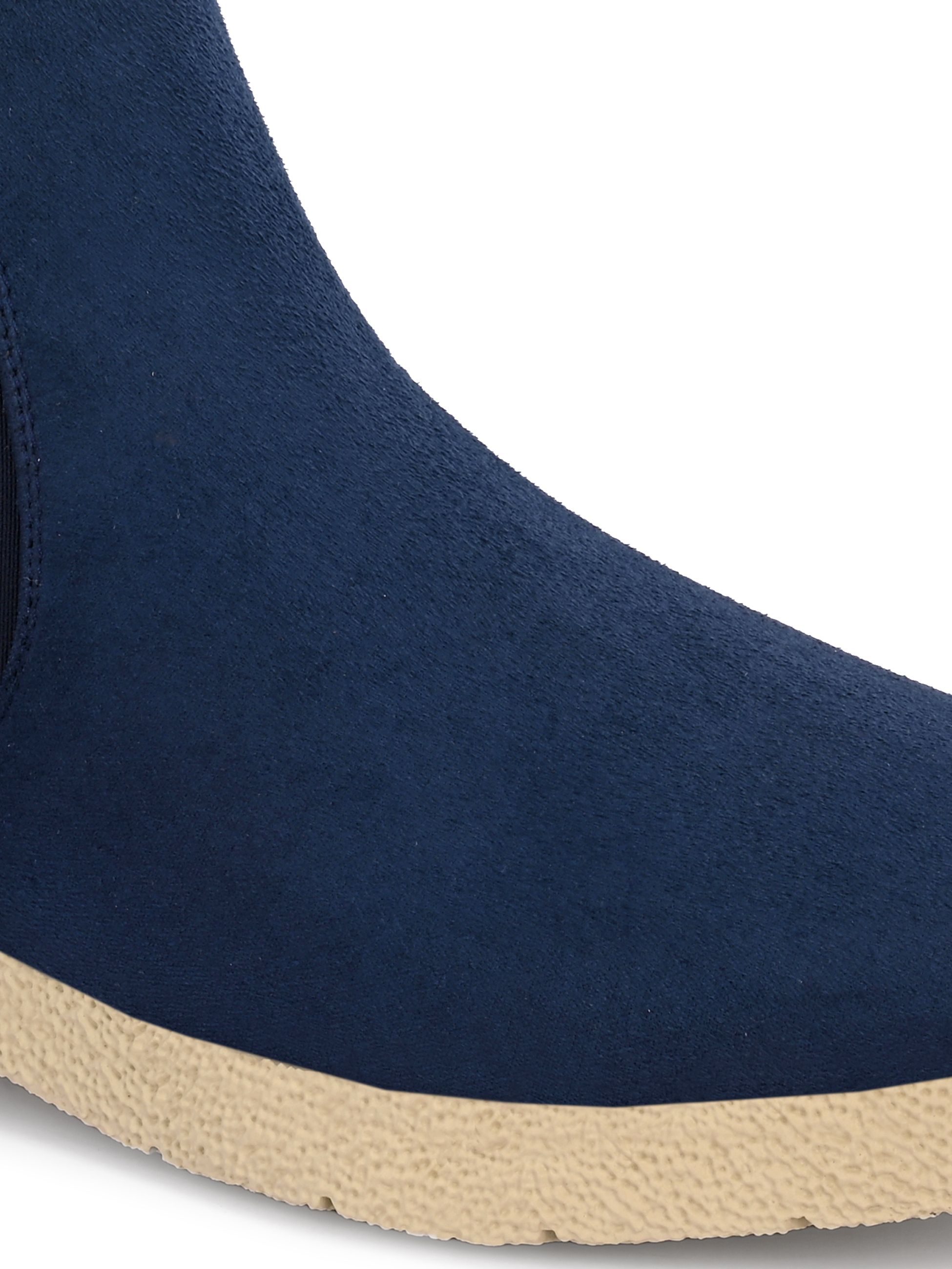 Roadster Men's Navy Chelsea Ankle Boots | Stylish Slip-On Casual Boots Boots For Men-image-8