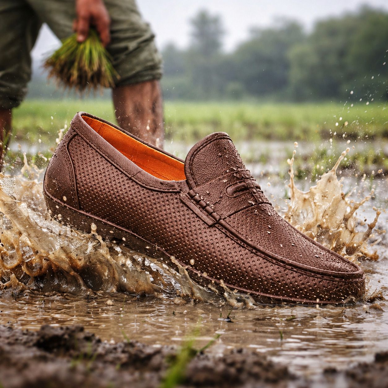 aanbaan mens waterproof shoes for farmers use factory use camical use and dust proof Loafers For Men-picture-31