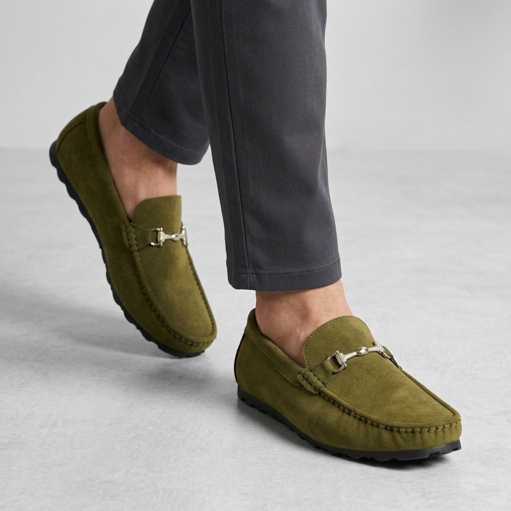 Suede mens Loafers Mocassin shoesFor Men Loafers For Men-image-16