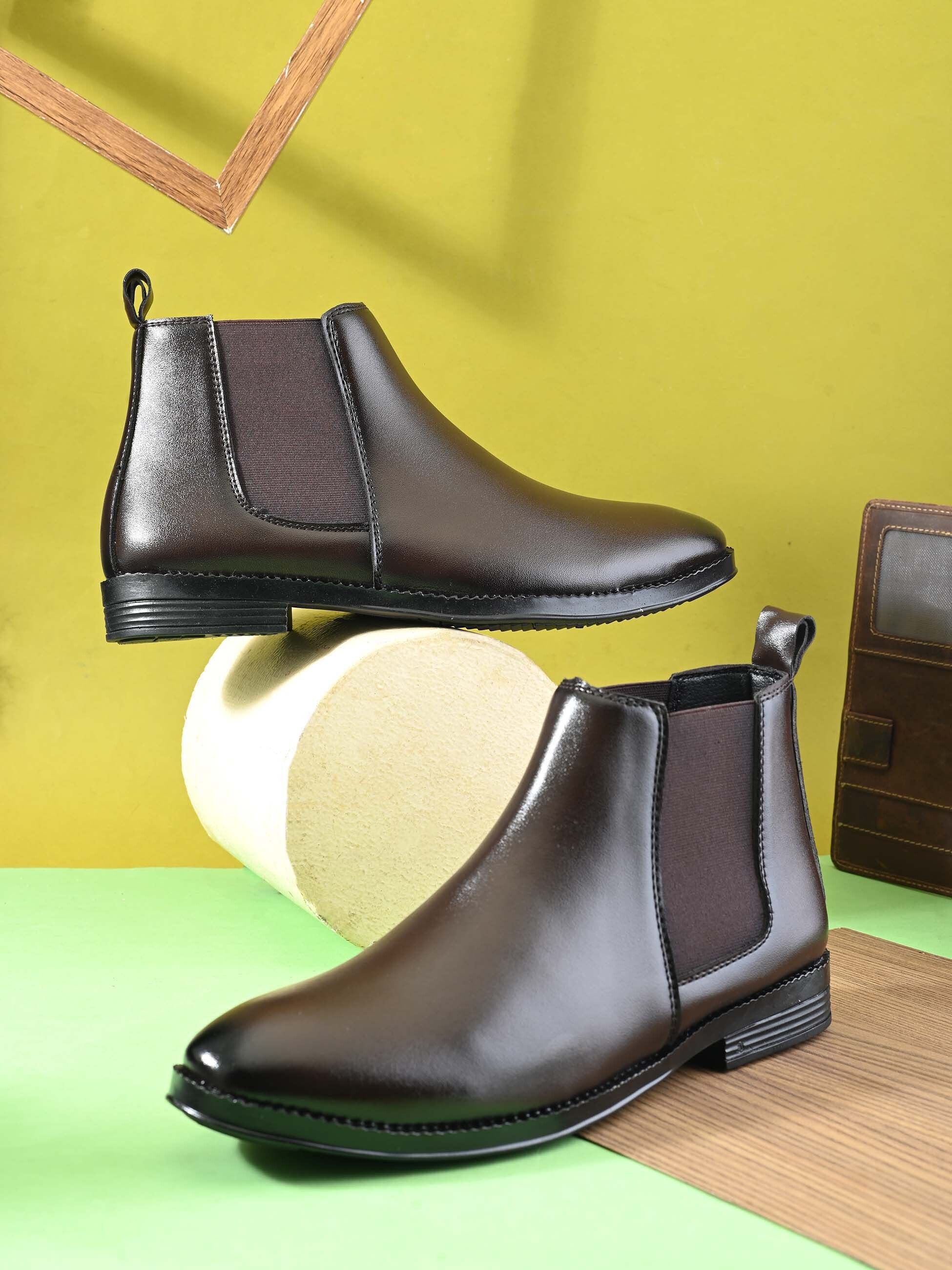 san frissco Lightweight Casual Boots |Soft Cushion Comfort| |Easy Slip-On |Everyday Wear Boots For Men-picture-12