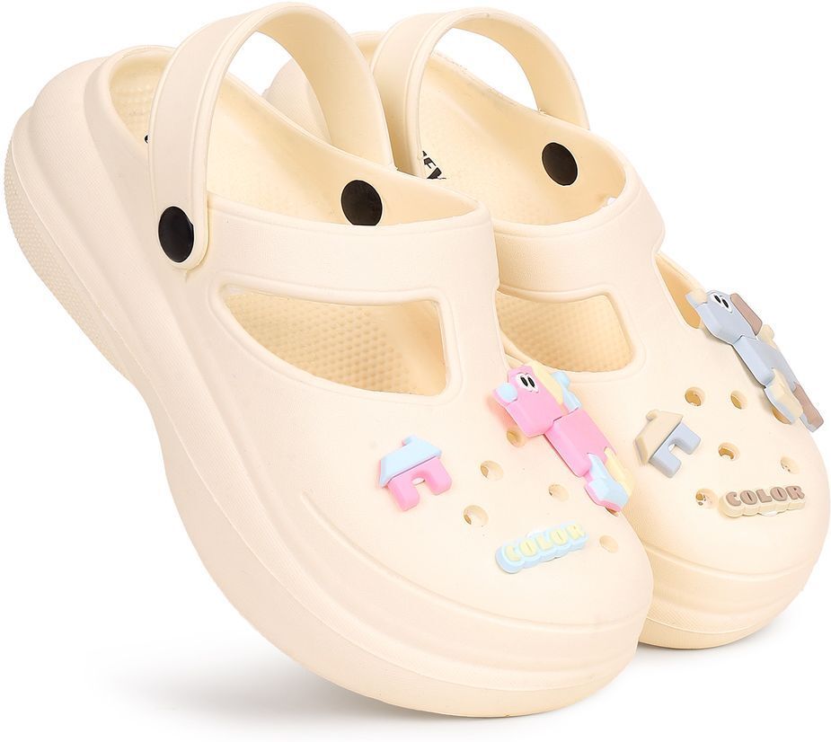 cassiey Women's Lightweight Platform Clogs with Cute Cartoon Charms Casuals For Women-picture-25