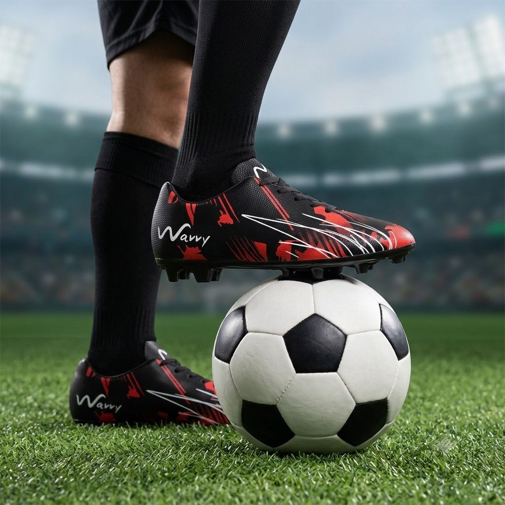 wavvy Premium Lightweight Breathable, Flexible & Sturd Shoes for Men and Boys Football Shoes For Men-picture-10