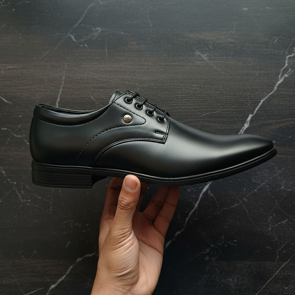 Men's Office Formal Shoes | Comfortable Dress Shoes | Premium Synthetic Leather Casuals For Men-image-4