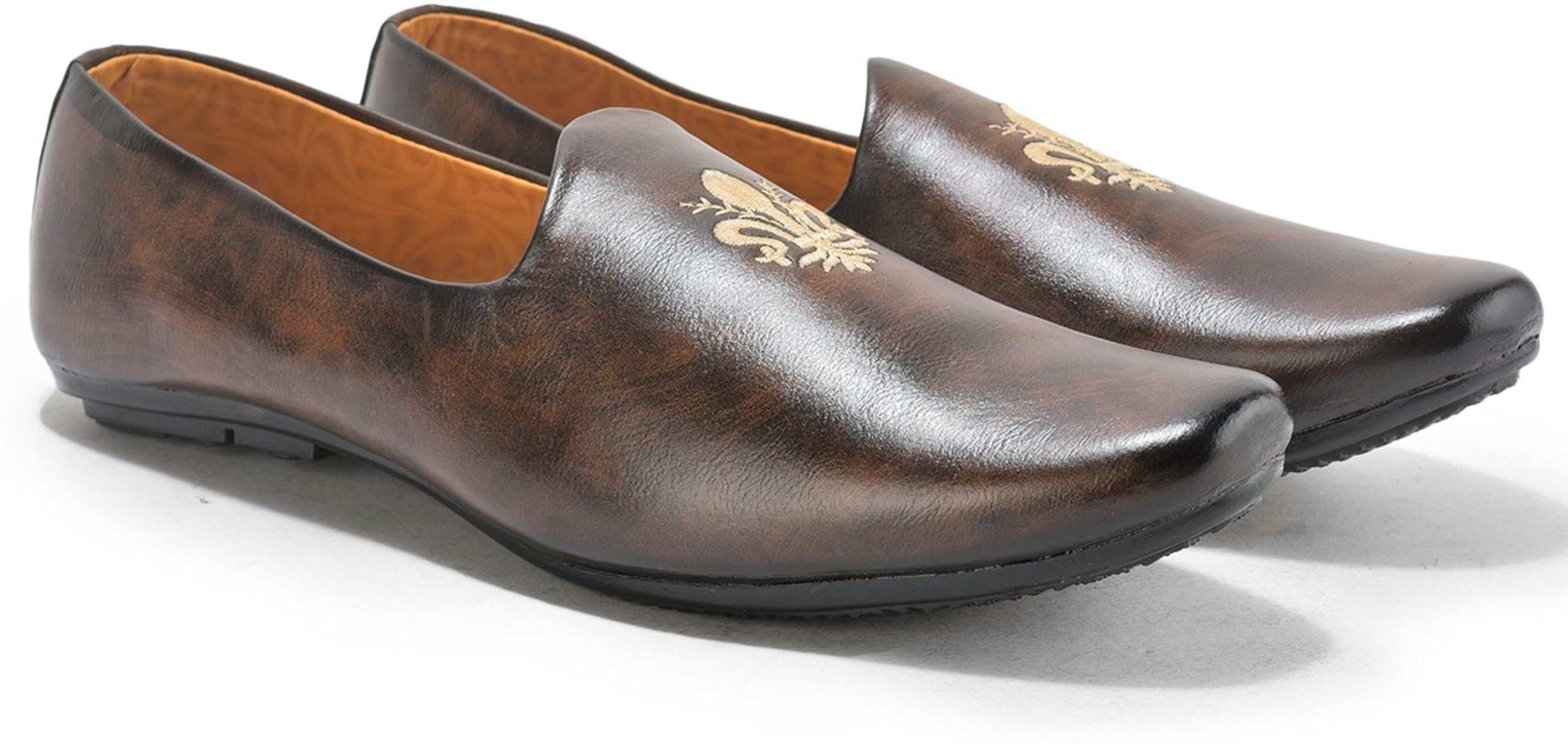 luxeza Men’s Designer Mojris – Ethnic & Comfortable Slip On For Men-picture-45