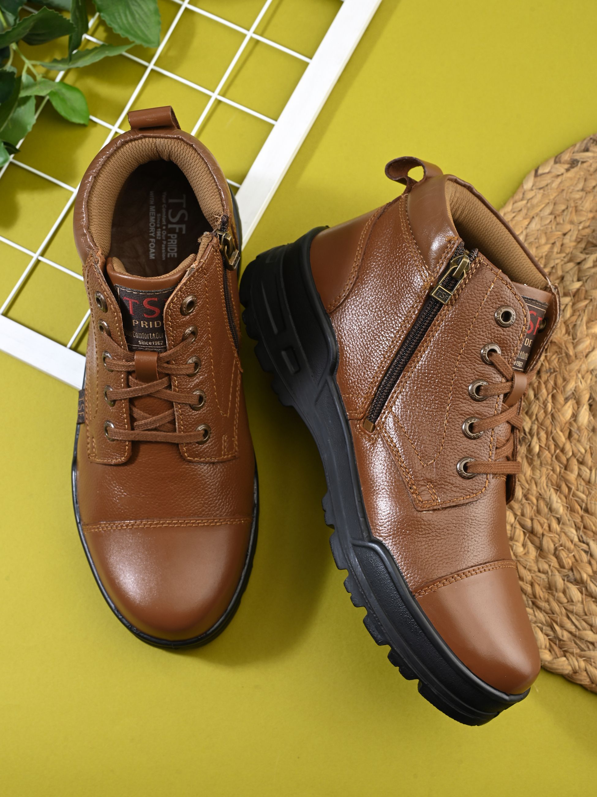tsf PRIDE-01 TAN-10 Lace Up For Men-picture-21