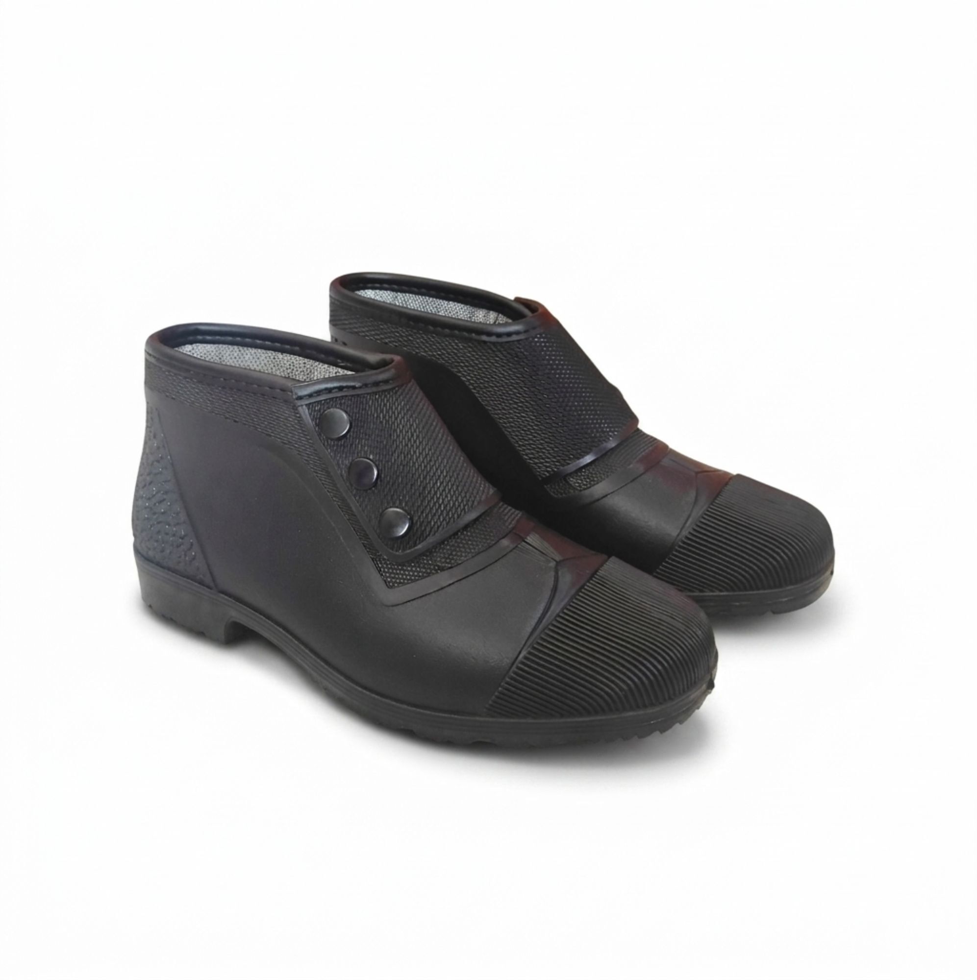 madaan Waterproof Button Boot for Men | PVC Shoes for Men Black Boots For Men-picture-27