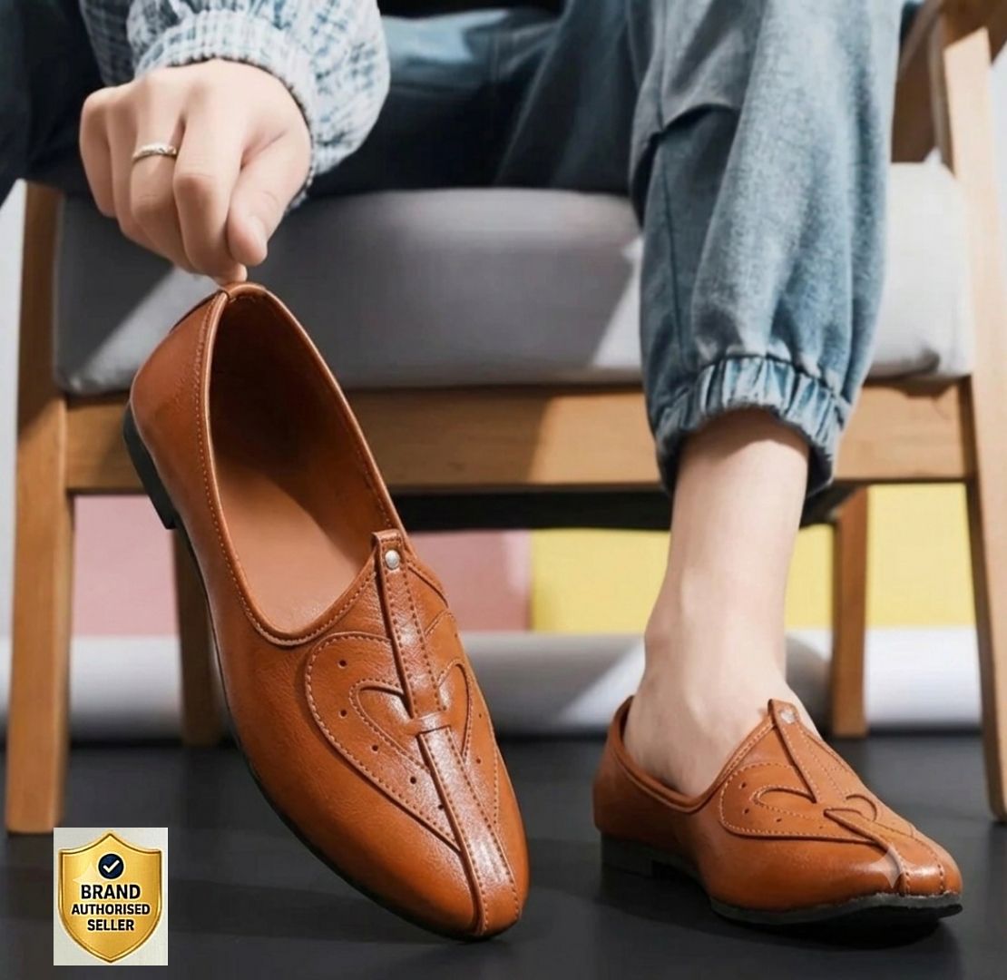 jaipur divinecraft Men's Classic paan tan traditional mojaris,comfortable ethnic footwear For Men Slip On For Men-picture-34