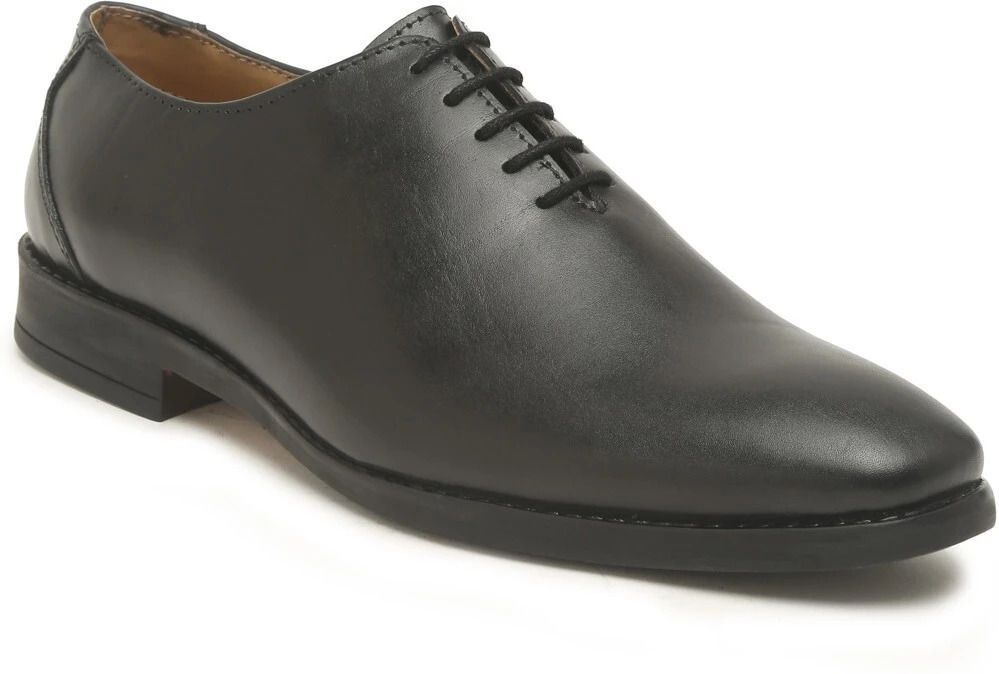 teakwood leathers Men Black Solid Geniune Leather Formal Oxfords Oxford For Men-picture-15