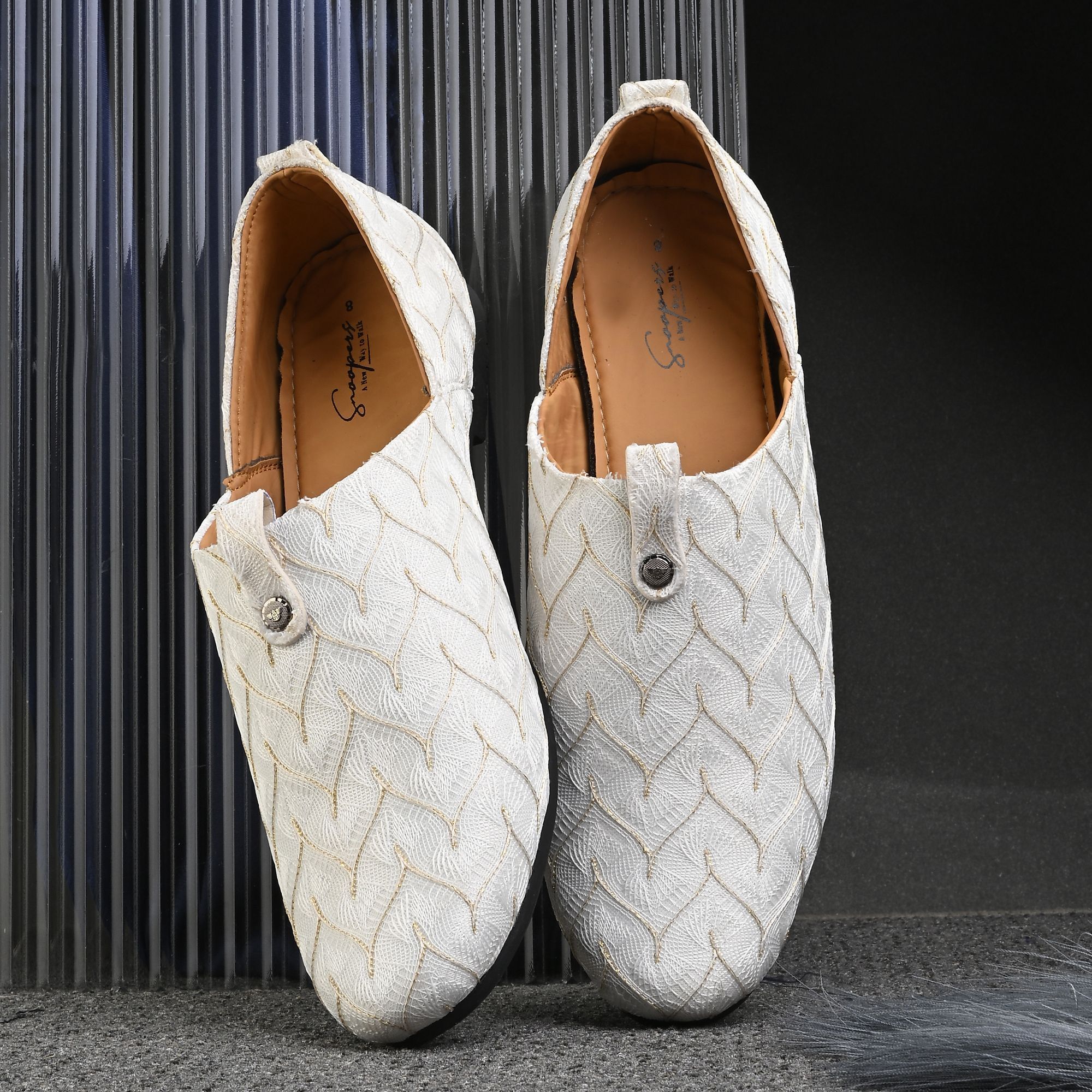 snoopers Punjabi Traditional Latest Men's Ethnic Nagra,Mojaris, Khussa, Jutis For Men Party Wear For Men-picture-12