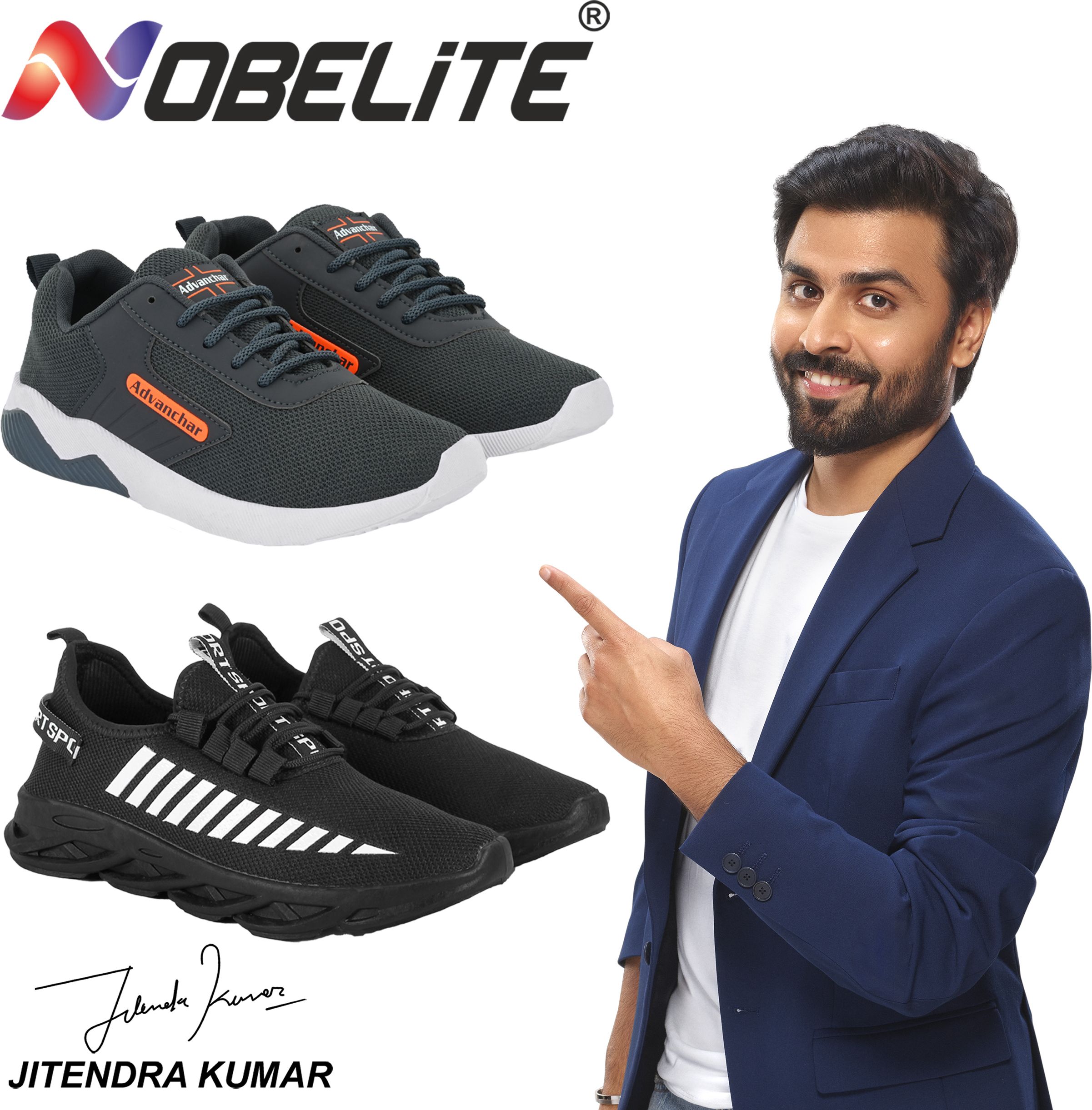 nobelite Combo Pack of 2 Pairs of Training & Gym Shoes For Men-picture-28
