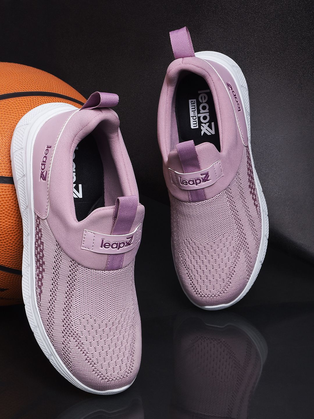 LEAP7X BOSTER-L2E Sports Slip-on With Knitted Upper & EVA Sole | Comfortable Walking Shoes For Women-image-25