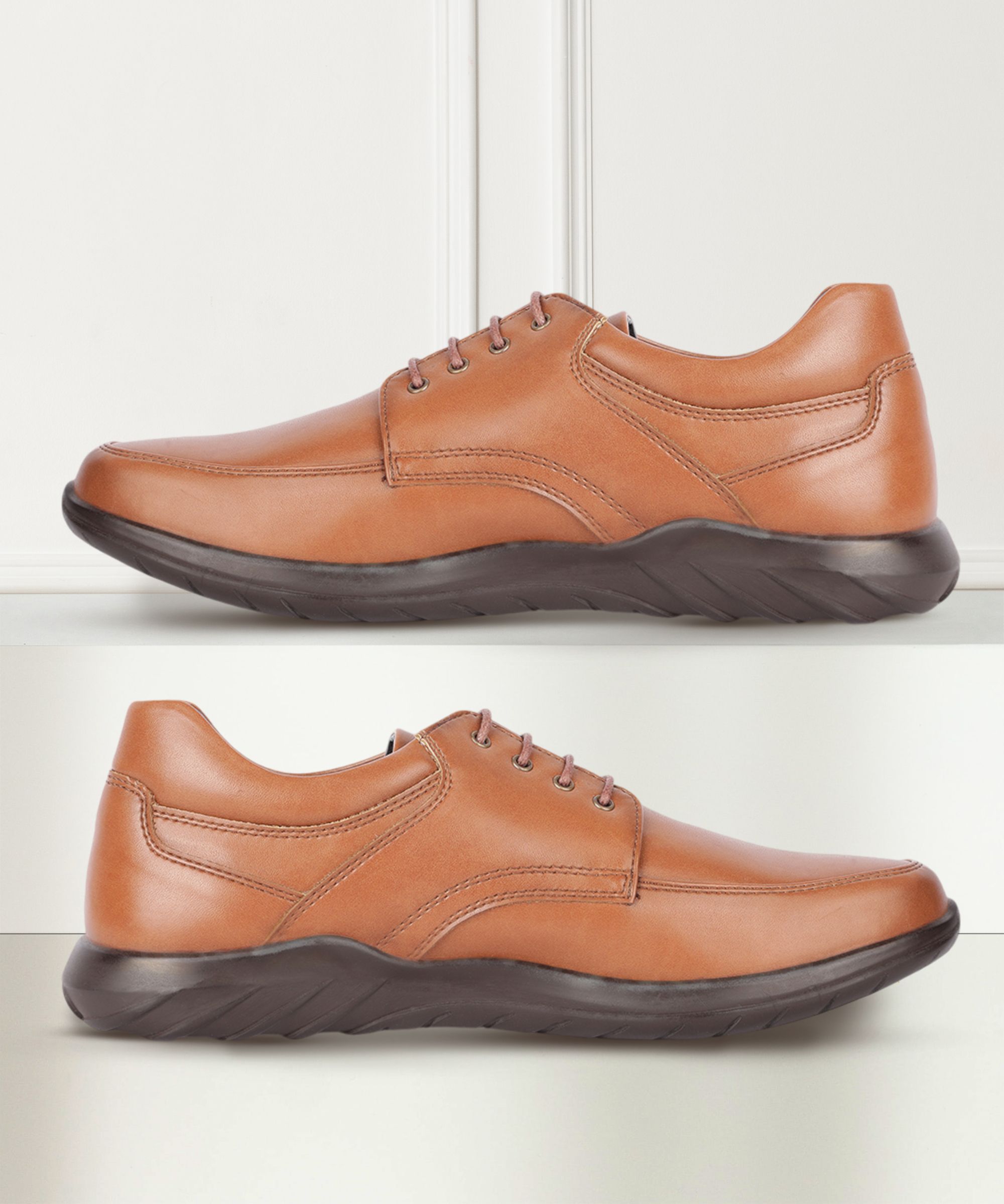 liberty Fortune BENTLICK-E Formal Shoes With EVA Sole | Office Wear Lacing Derby For Men-picture-11