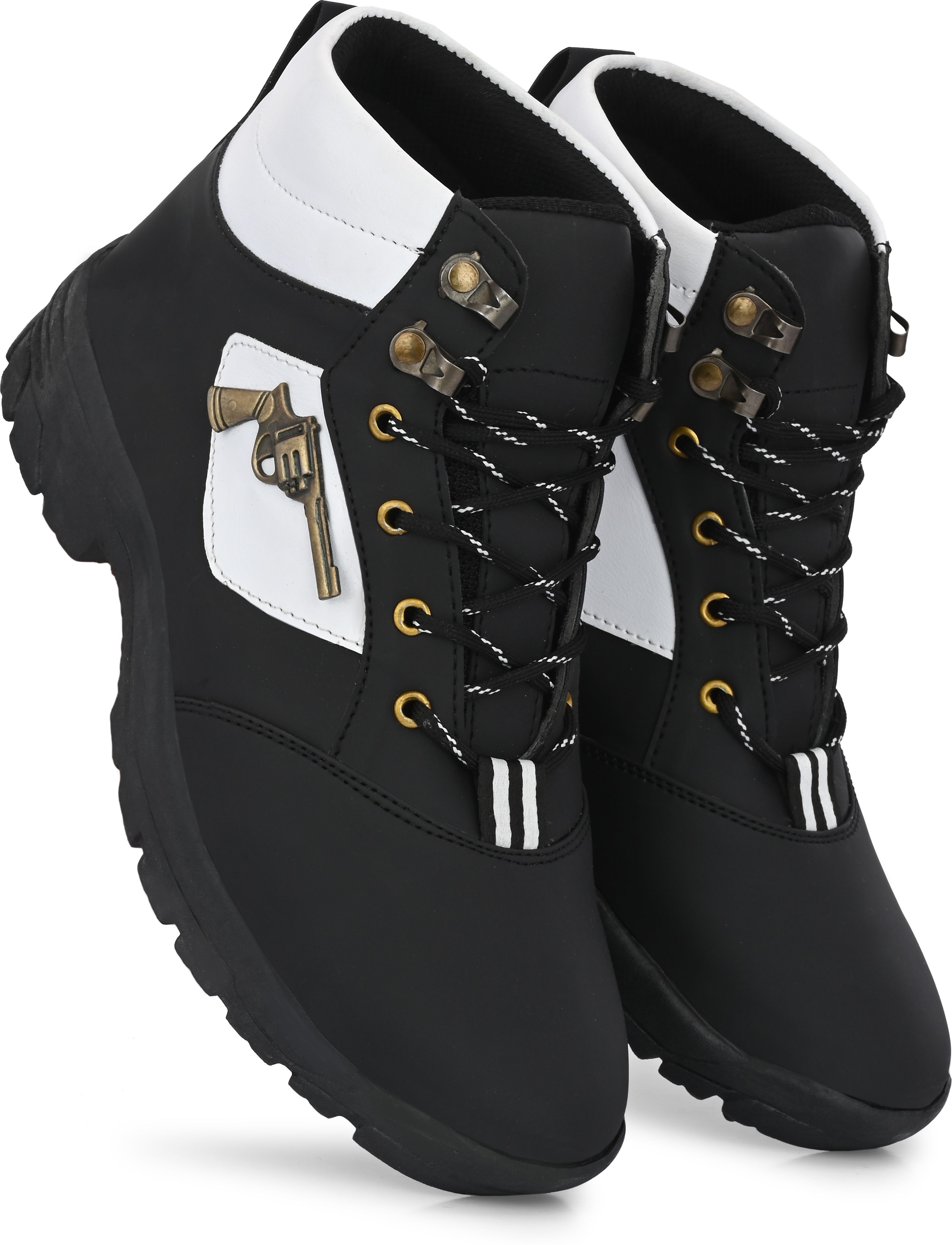 eshano BLACK HIGH TOPS BOOT FOR MEN Boots For Men-picture-17
