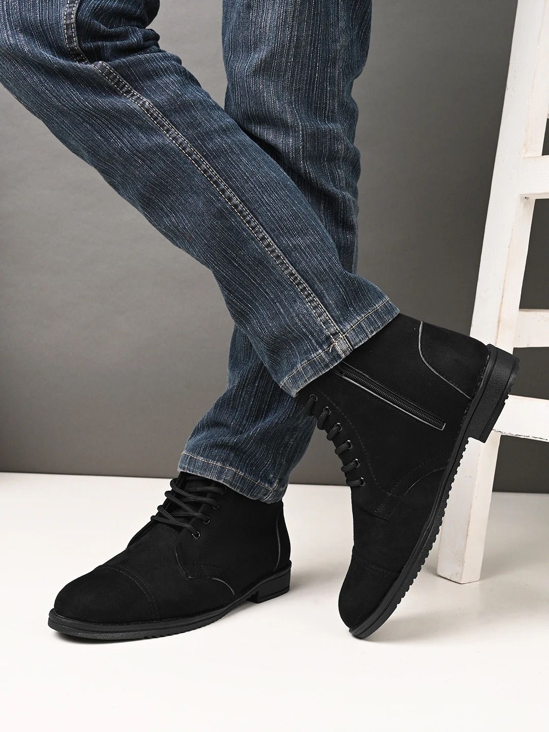 killer Men's Casual Outdoor High Top Lace Up Boots, Comfortable Hiking and Trekking Boots For Men-picture-13