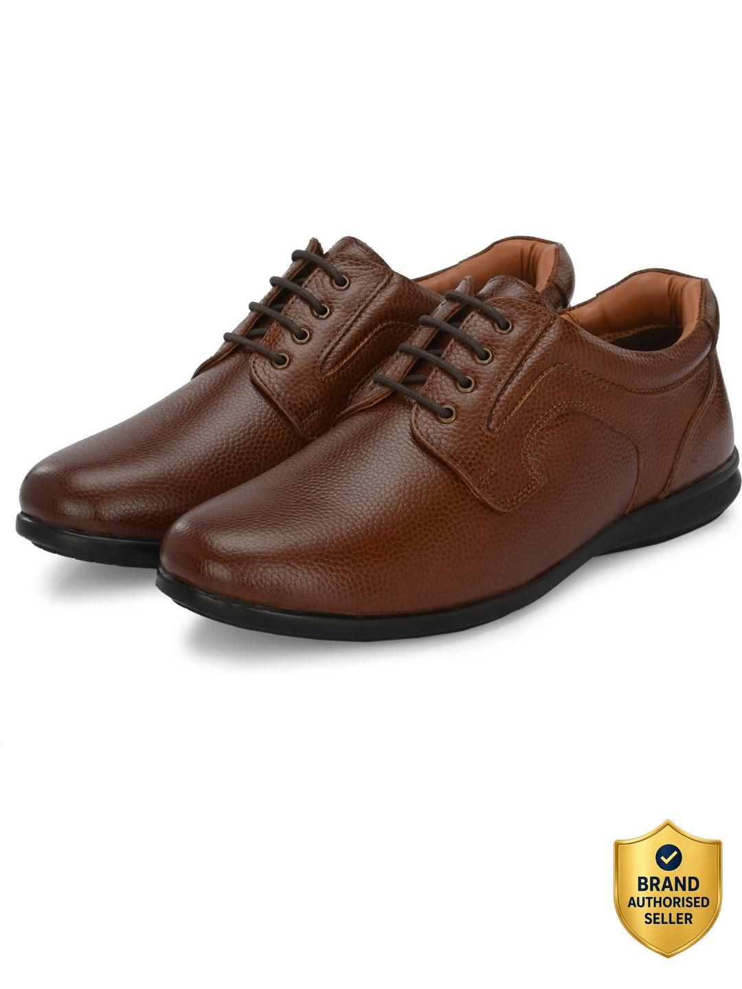 house of pataudi Mens Premium Formal Leather Shoes Lace Up For Men-picture-42