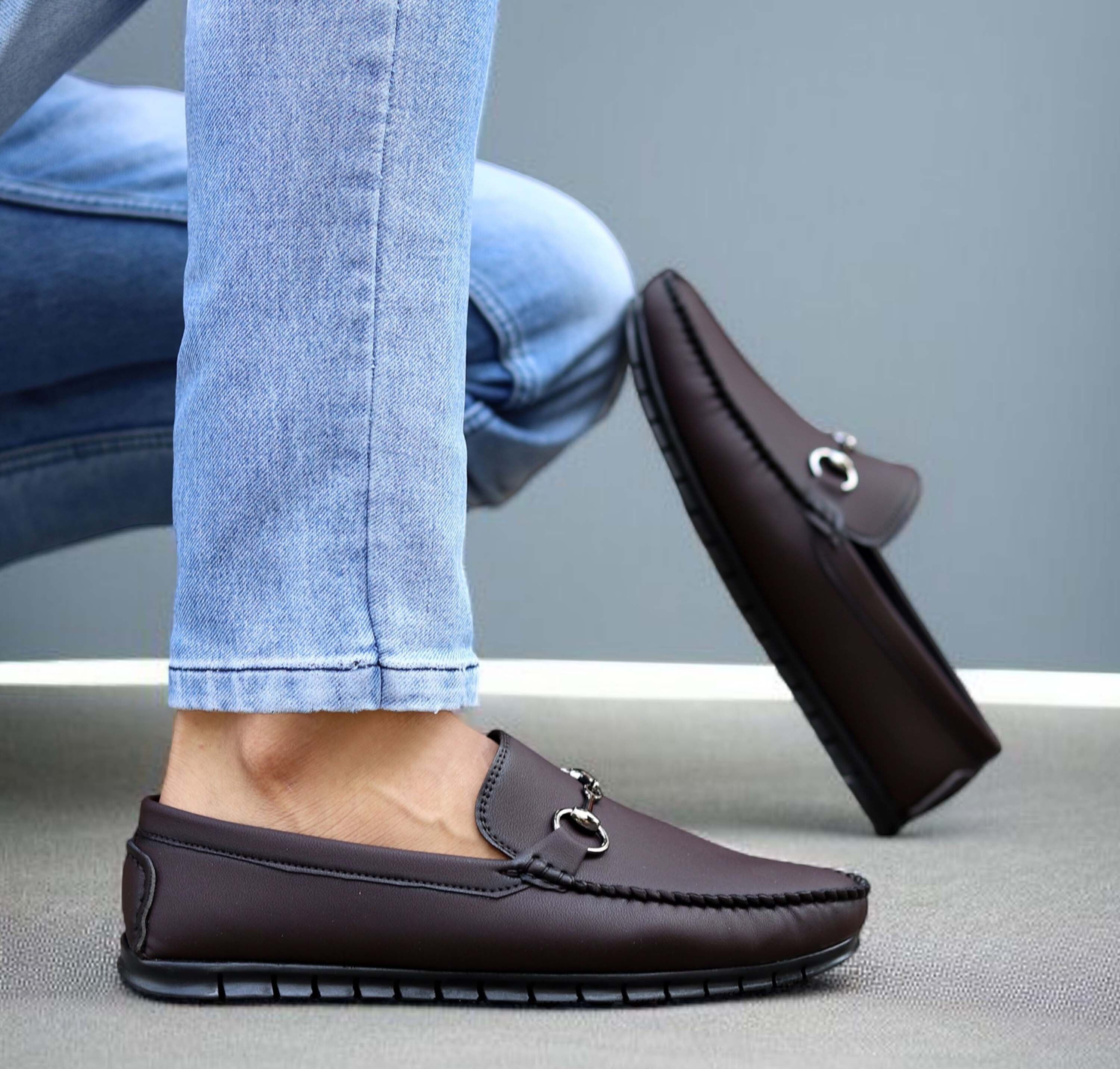 JACTOOZ New stylish & Comfortable Primium Loafers For Men (Brown) Loafers For Men-image-31