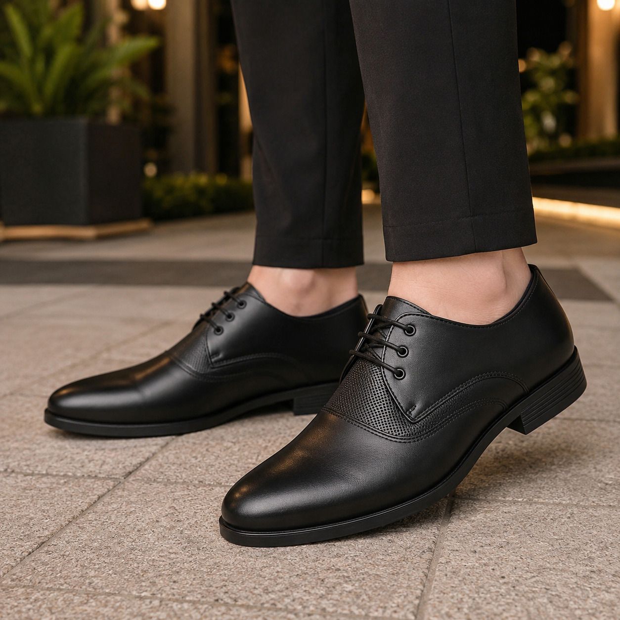 uz trade Men Black Formal Shoes | Premium Stylish Lace-Up Comfortable Shoes for Men Party Wear For Men-picture-42