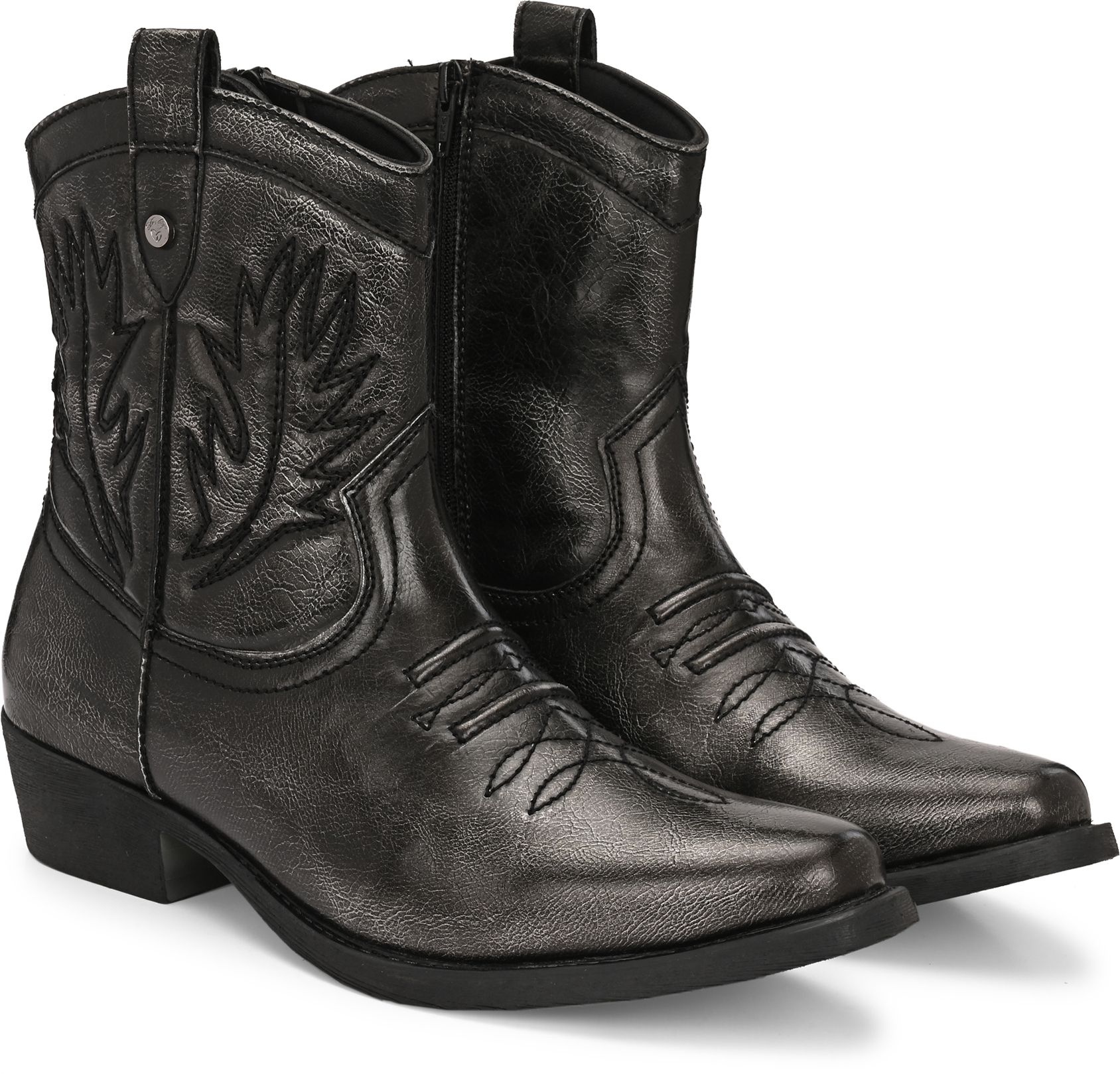 delize Cow Boy High Ankle Boots For Men-picture-10