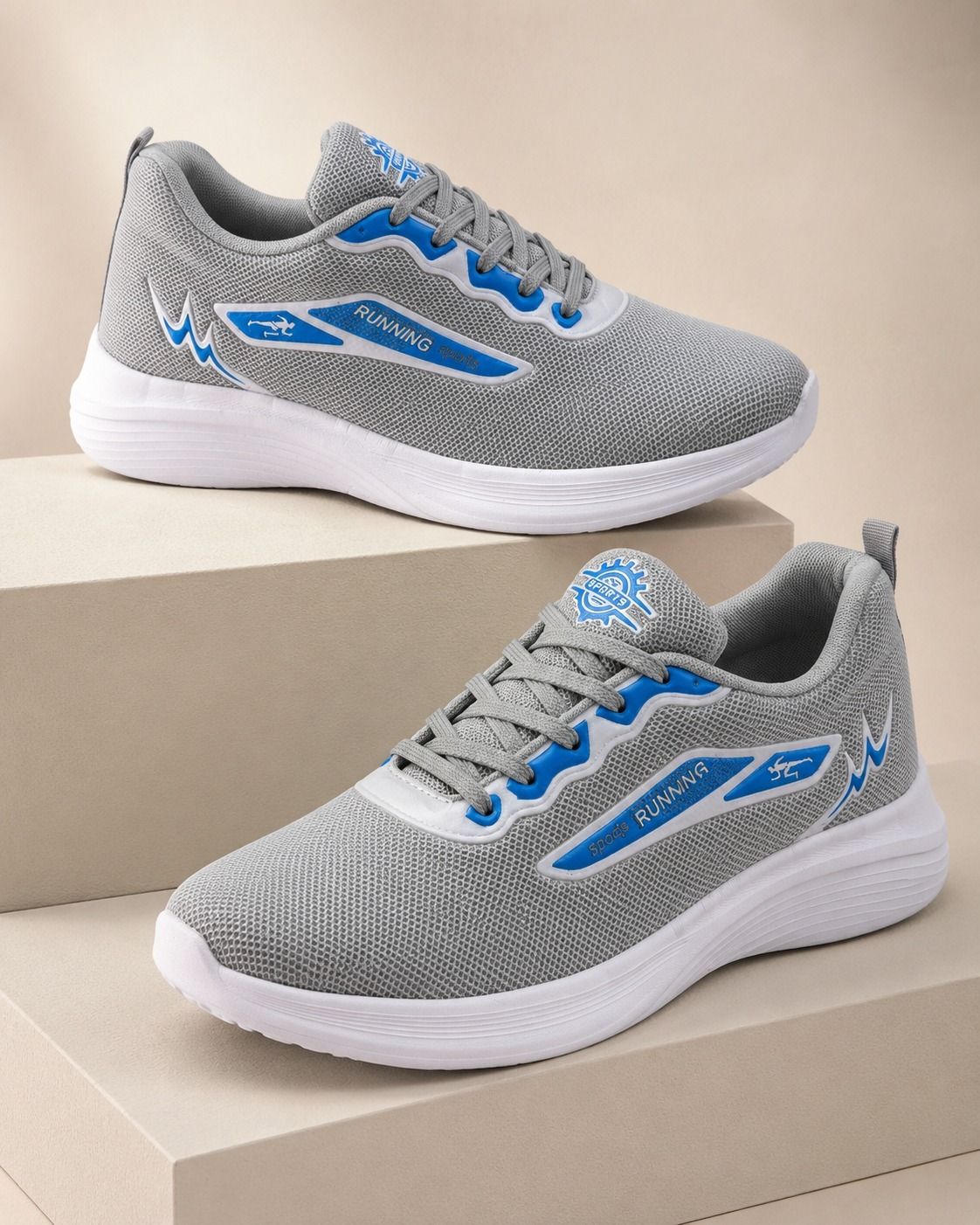 Stylish Grey Casual Running Shoes For Women-image-16