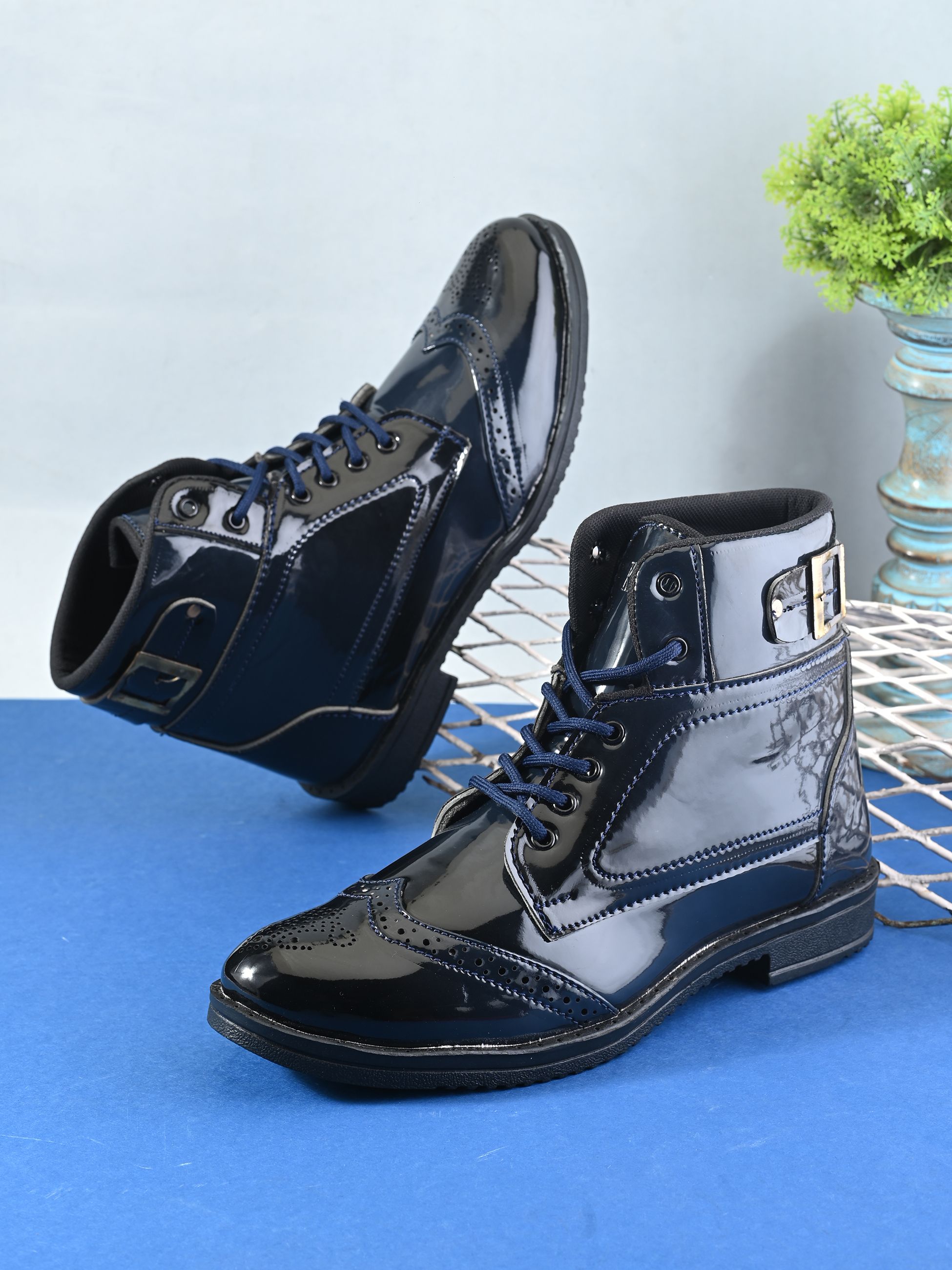 here&now Blue Casual Boots For Men Boots For Men-picture-15