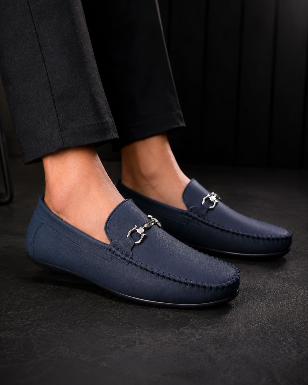 mr.wonker Premium Metal Bit Slip-On Loafers Loafers For Men-picture-10
