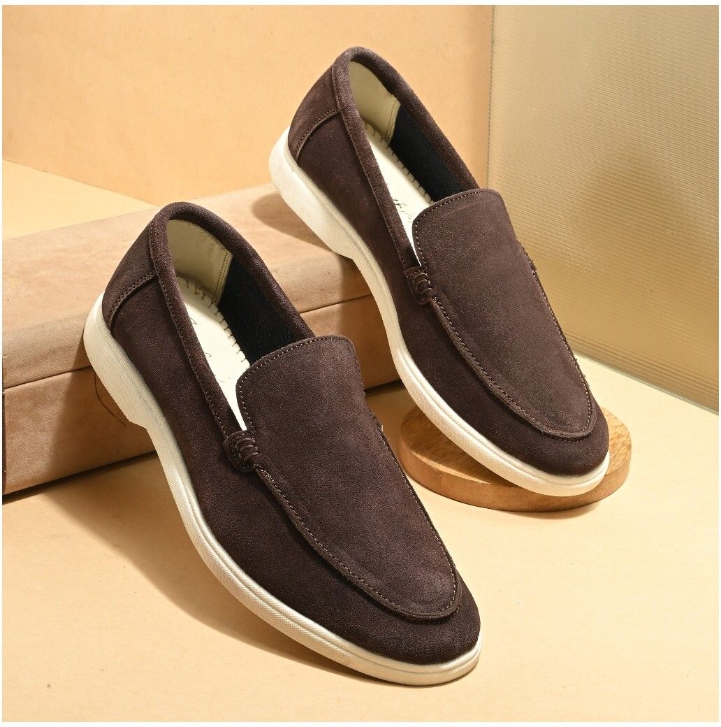 just leather Suede Leather Penny Loafers Loafers For Men-picture-16