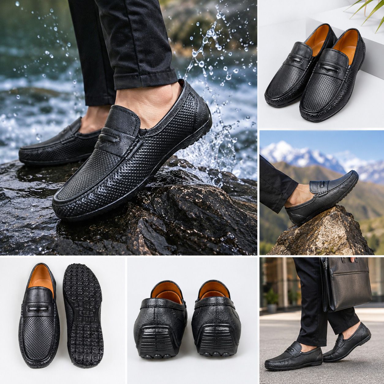Waterproof Shoes For Men Best For Farming Or Daiy Wear Loafers For Men-image-19