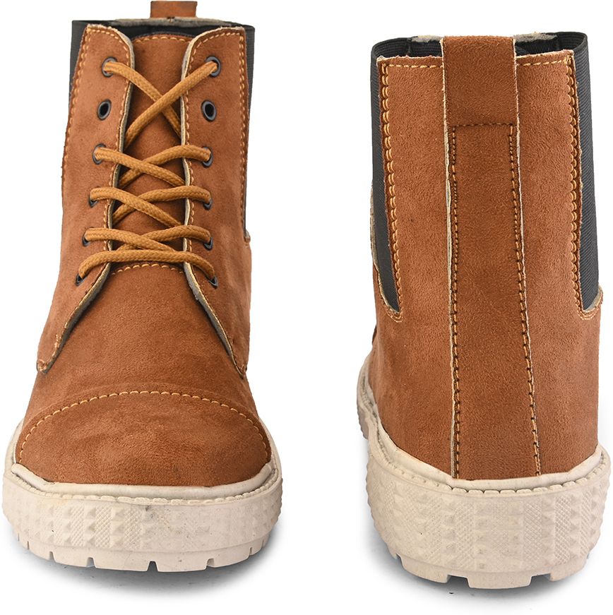 here&now Tan Casual Boots For Men Boots For Men-picture-10