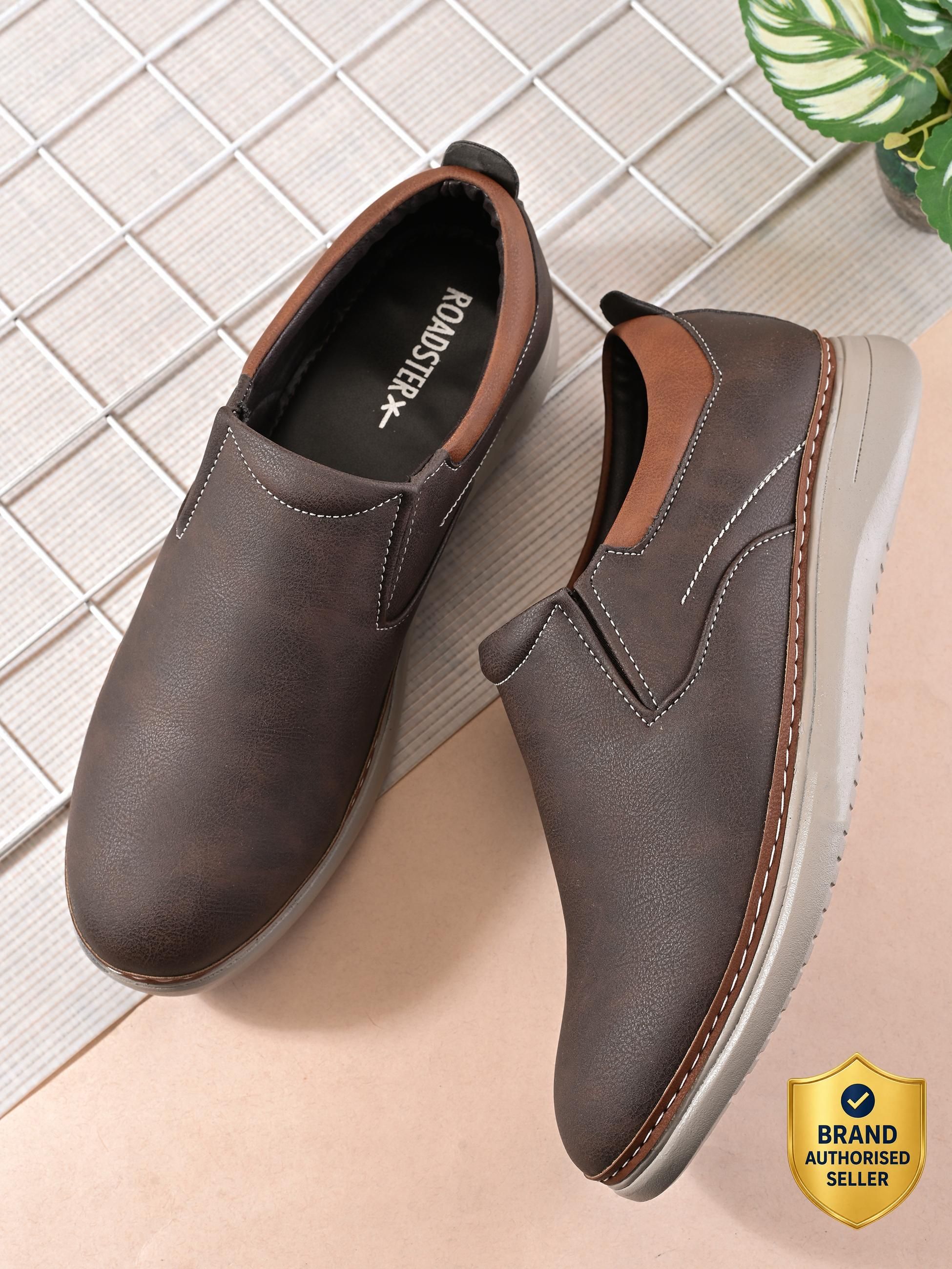 roadster Lightweight casual Loafers|Soft Cushion Comfort Leather|Easy Slip_On|Daily Wear Loafers For Men-picture-16