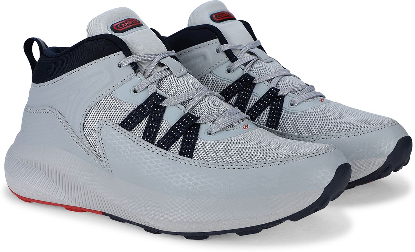 MARGOT Men's Sports Shoes | Comfy & Breathable Mesh Upper | High-Top Lace-Up Running Shoes For Men