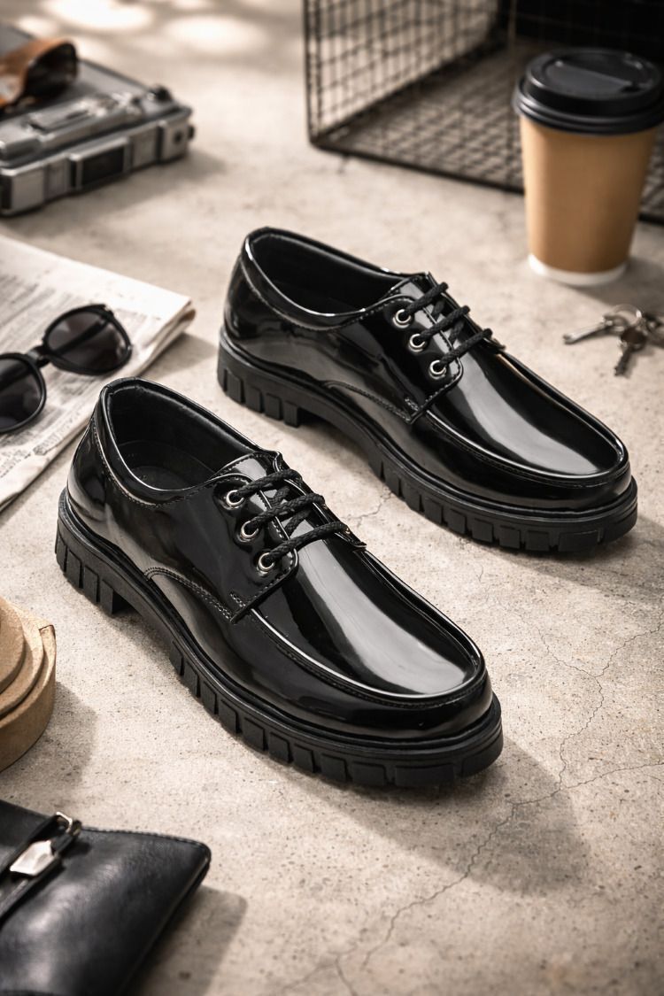 Kastava Men Lightweight Derby|Cushioned Sole|Breathable Formal Shoes|Daily Wear Derby For Men