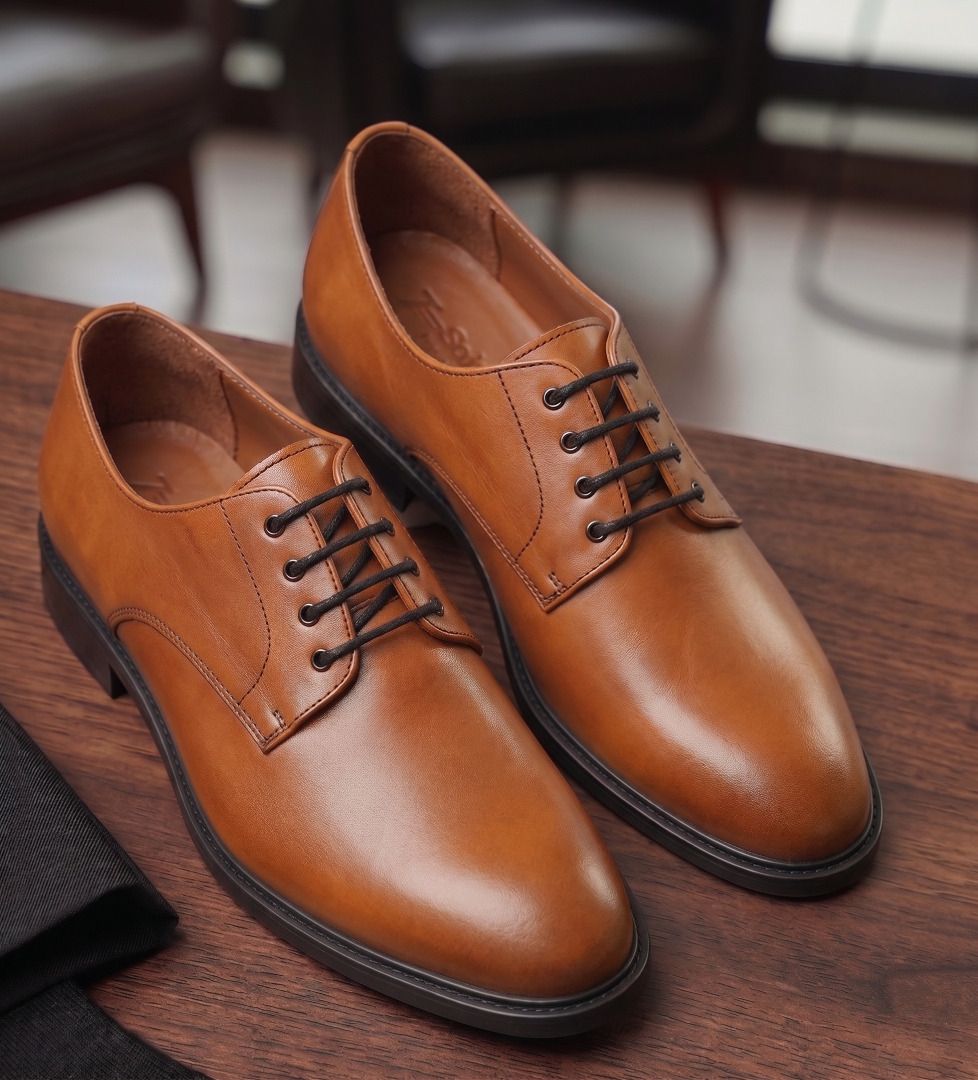recsor Stylish Shoes for men Formal Back shoes Derby For Men-picture-43