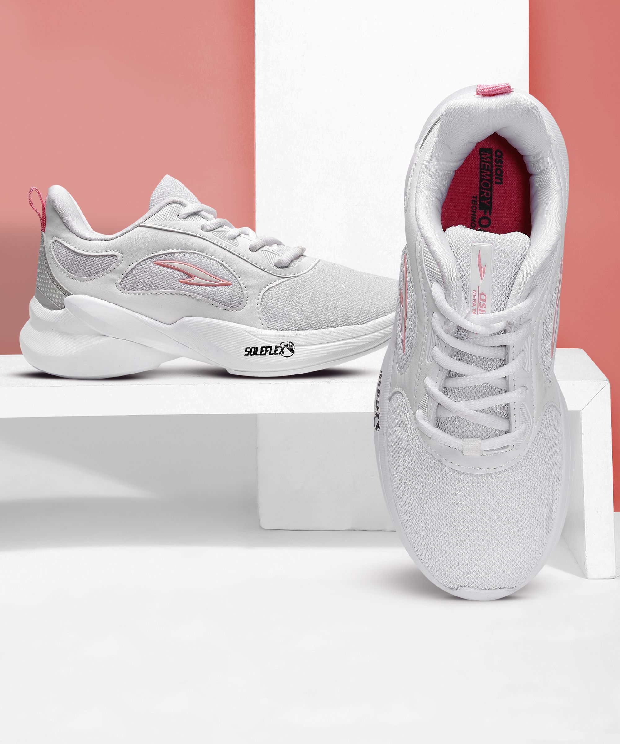 Firefly-04 White Sports,Gym,Jogging,Walking,Training,Stylish Running Shoes For Women