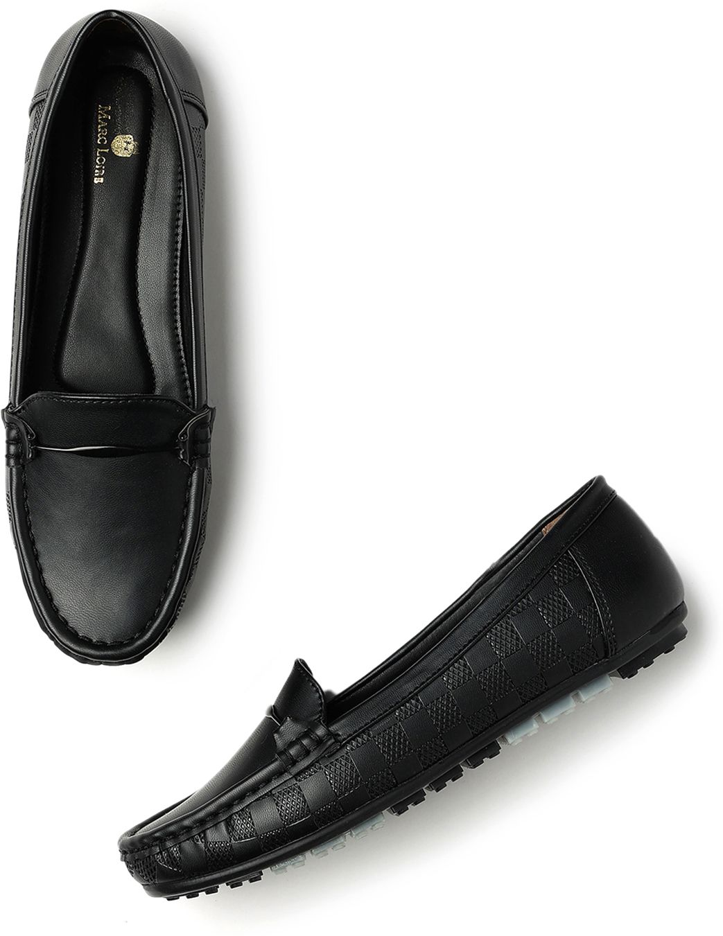 Marc Loire Women Black Casual Shoes Loafers For Men-picture-43