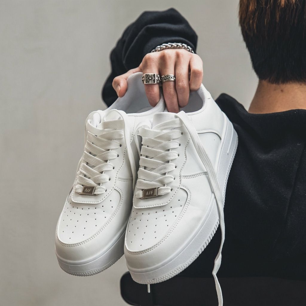 Men's White Casual Sneakers for Walking, Gym, Party | Daily Wear Shoes for Girls Sneakers For Men-image-24