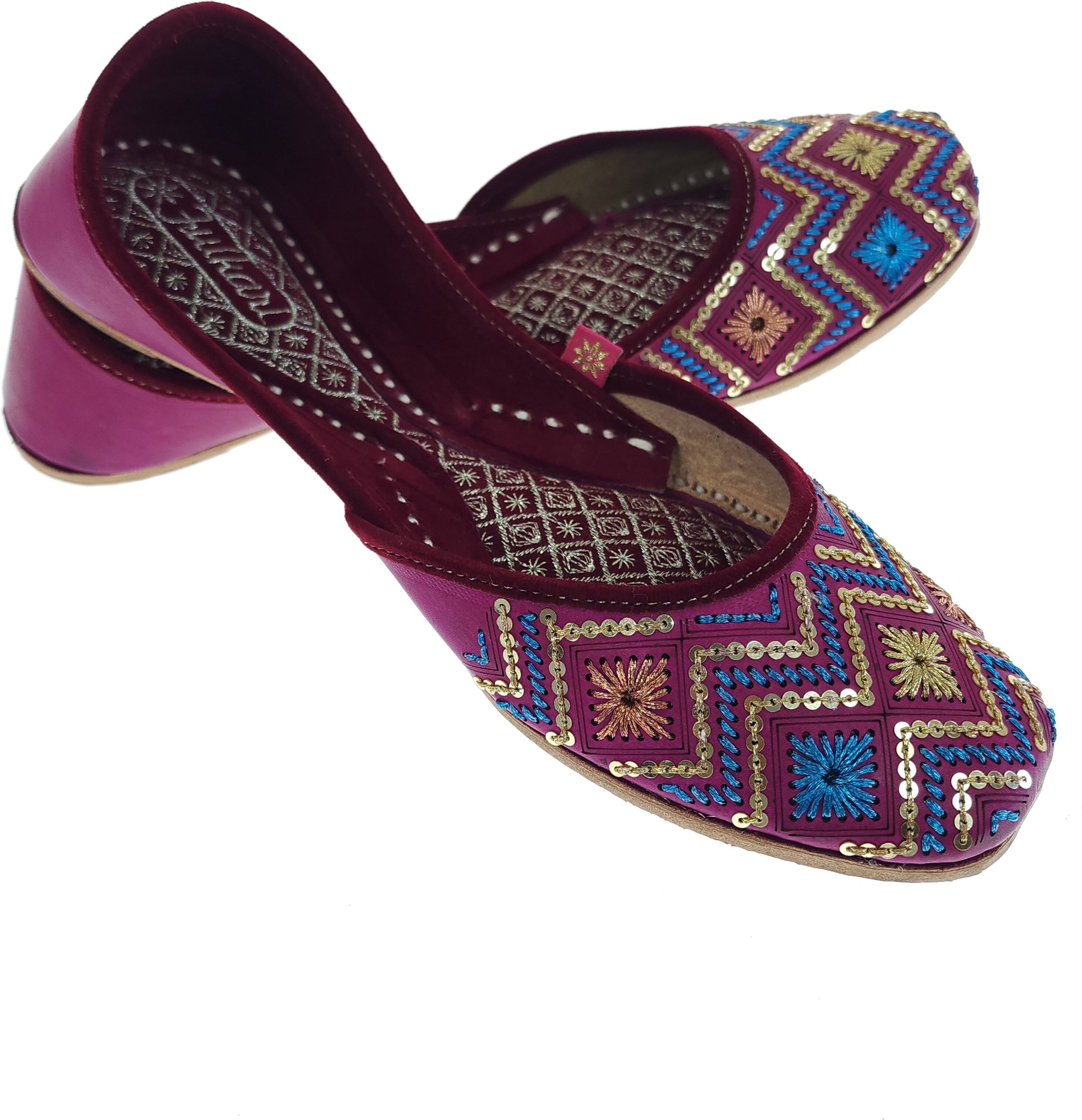 Fulkari Sisa Multicolor Genuine Soft Leather Jutis | Bite and Pinch Free | Casuals For Women-image-6